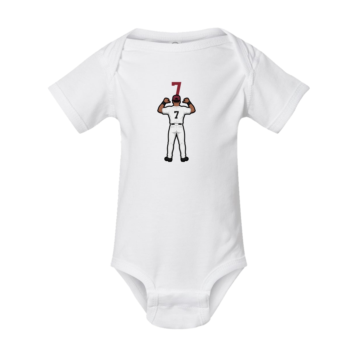 Baby Onesie — Number Top in White