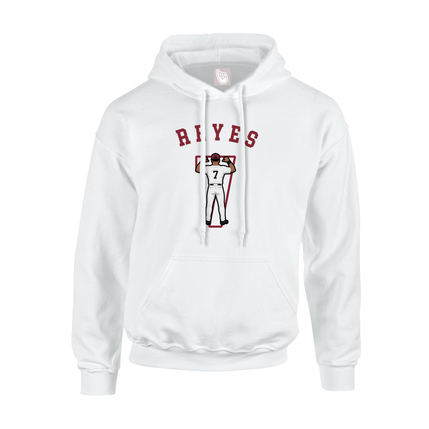 Youth Hoodie — Shirsey Arch in White