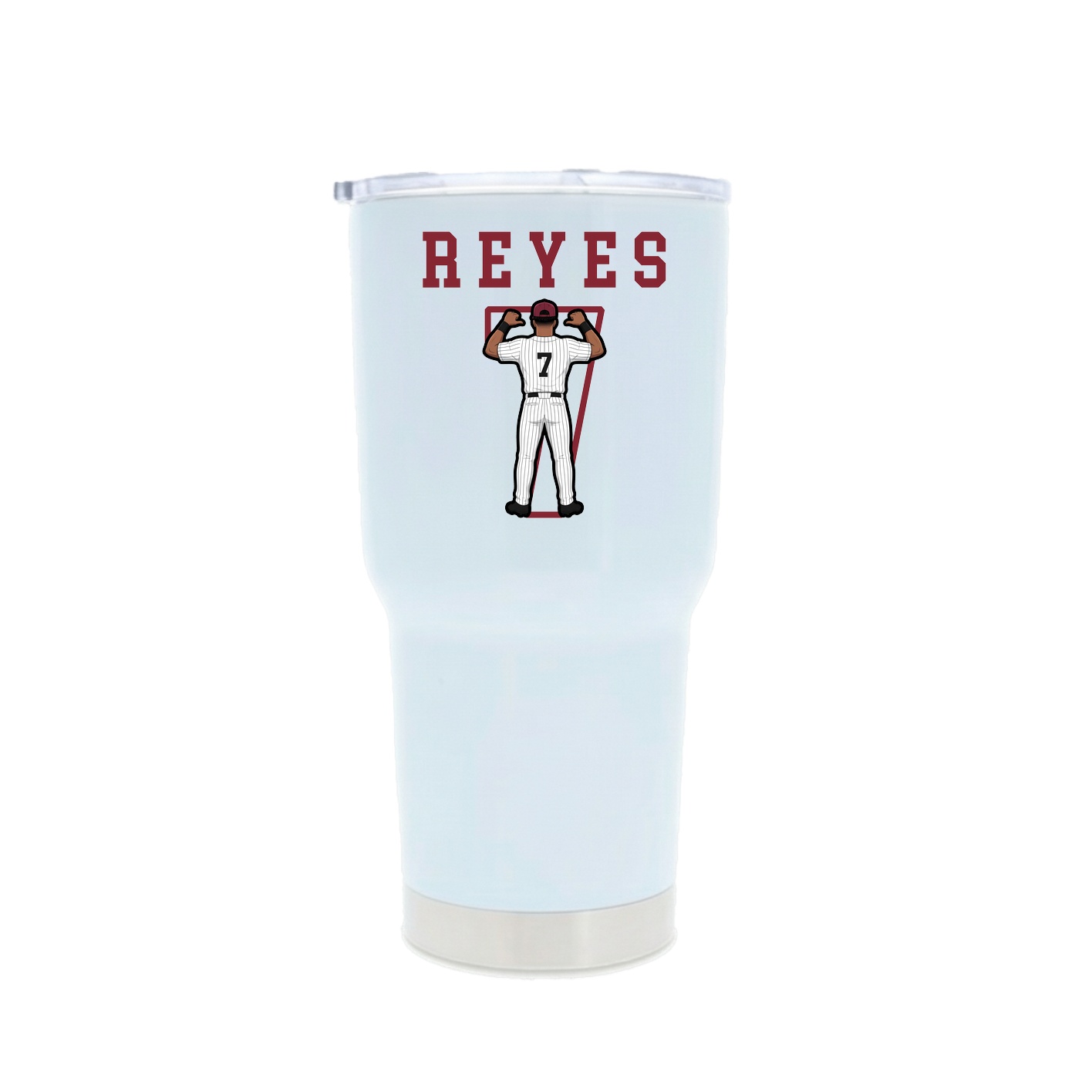 30oz Stainless Steel Tumbler — Shirsey in White