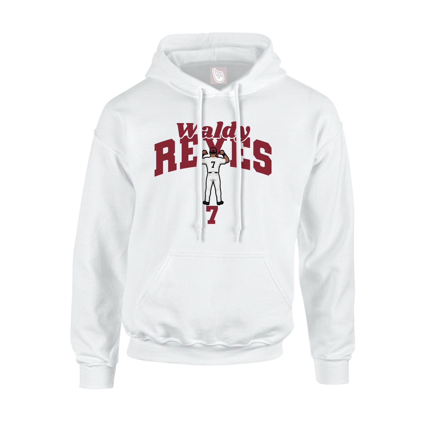 Youth Hoodie — Signature Arch in White