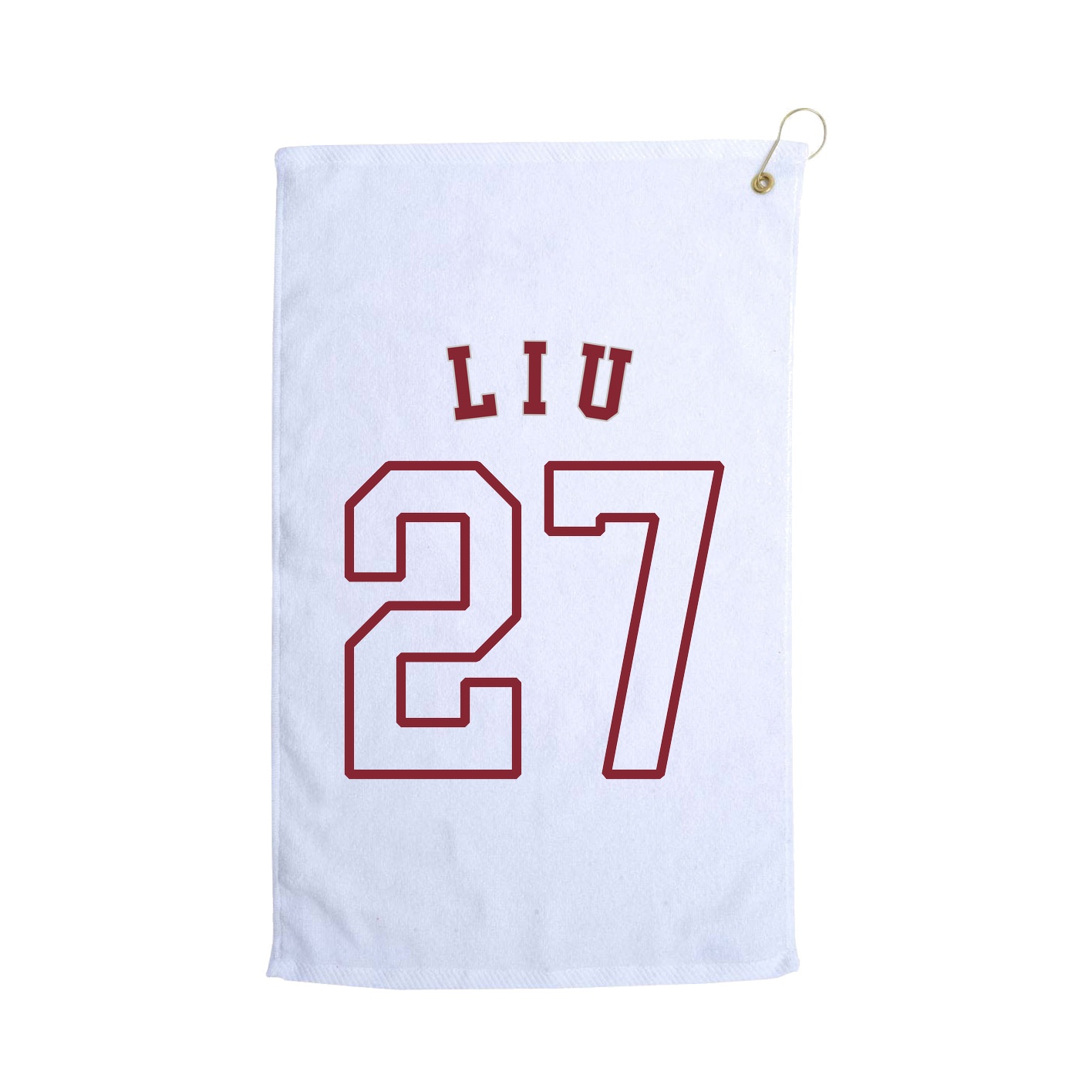 Golf Towel — Shirsey Arch in White
