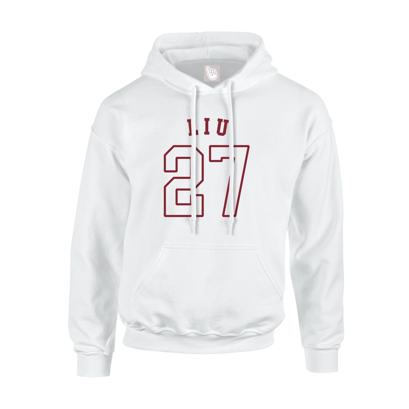 Youth Hoodie — Shirsey Arch in White