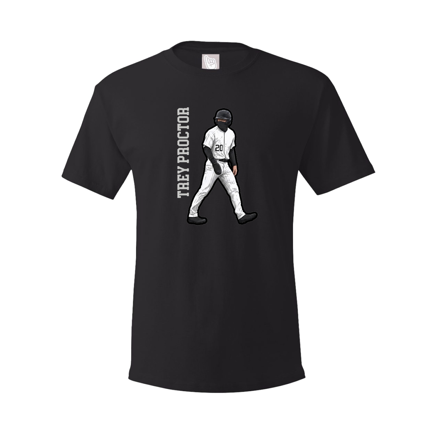 Tee — Name Vertical in Black