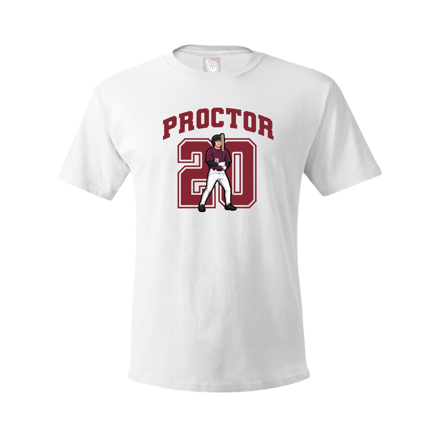 Tee — Number in White