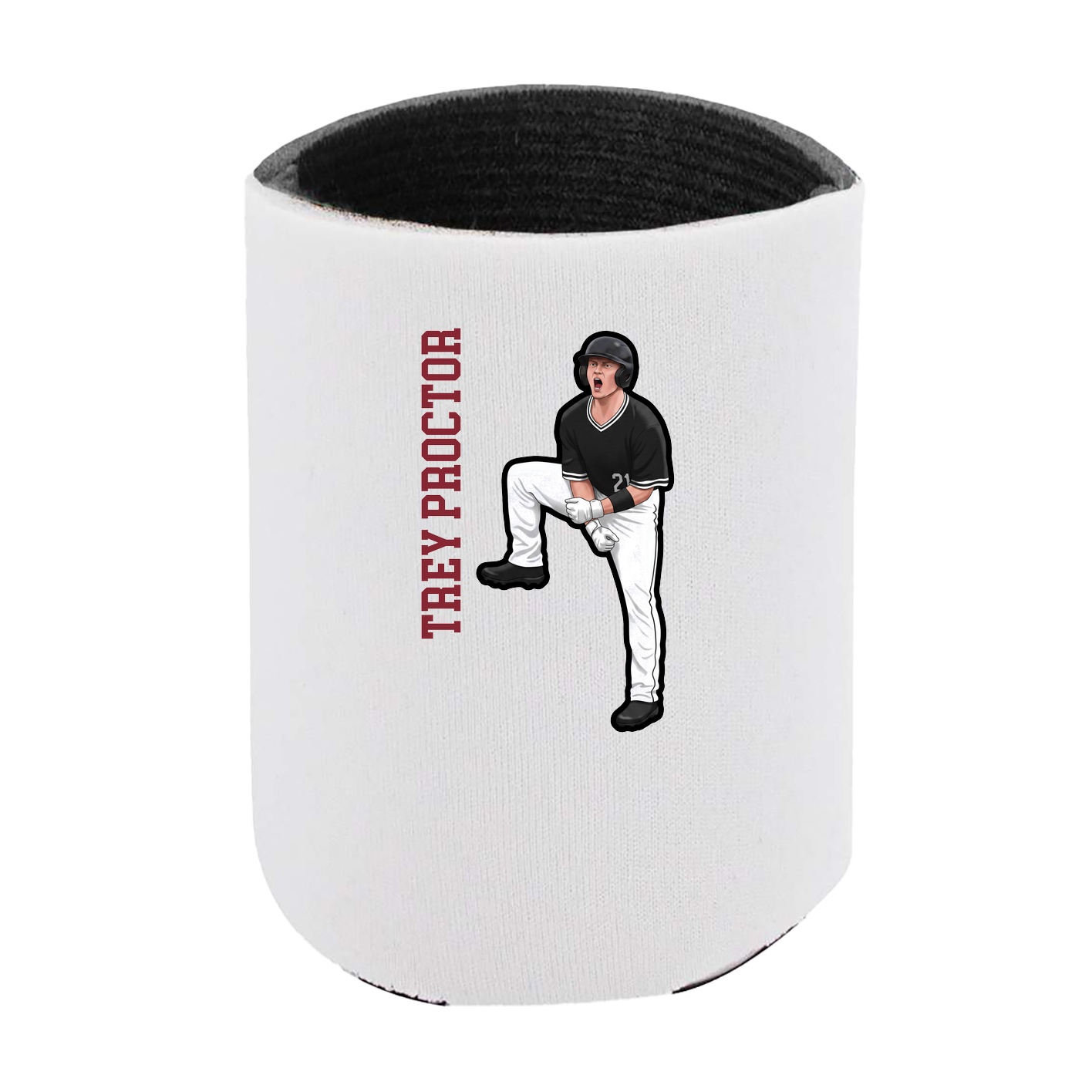 Can Holder — Name Vertical in White