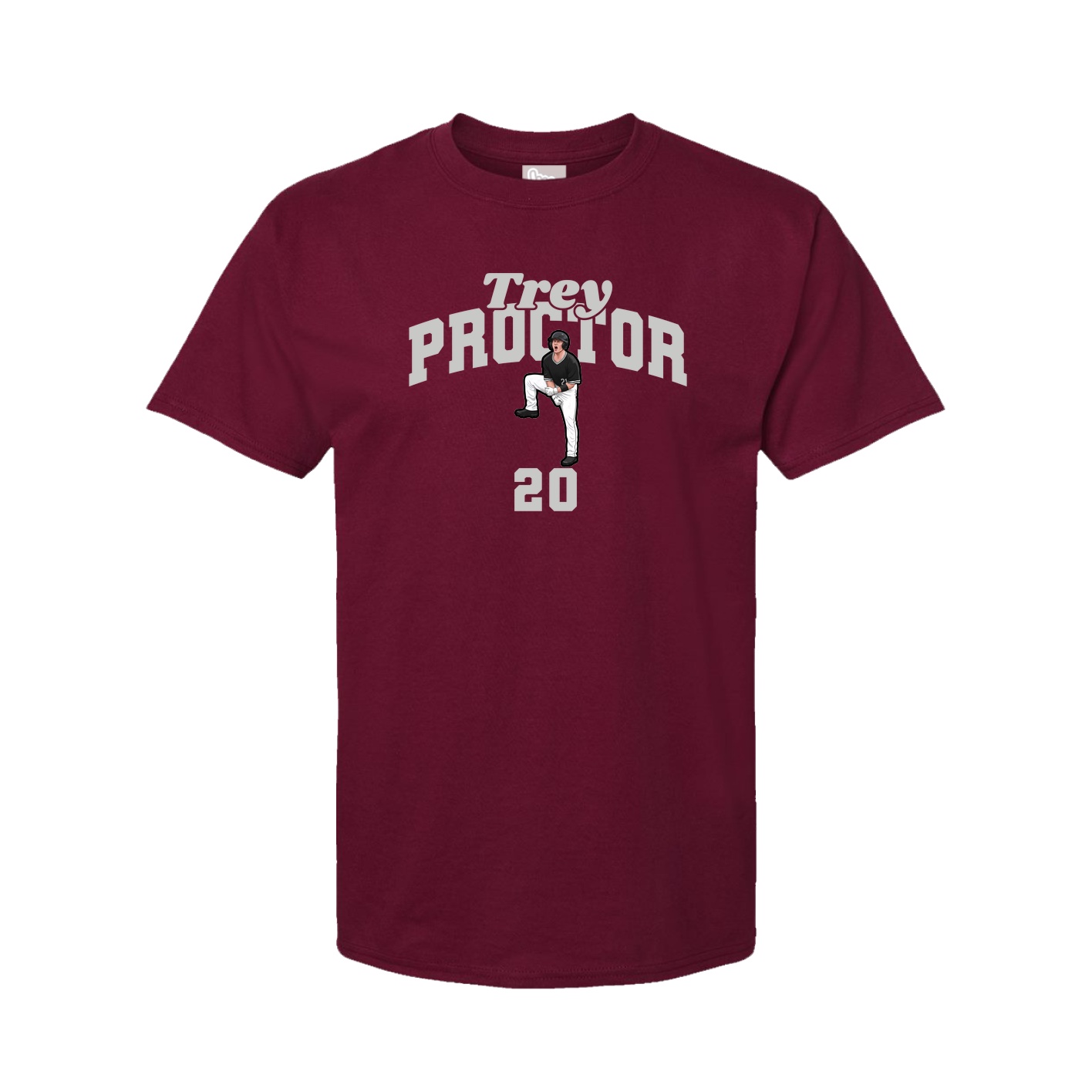 Tee — Signature Arch in Cardinal