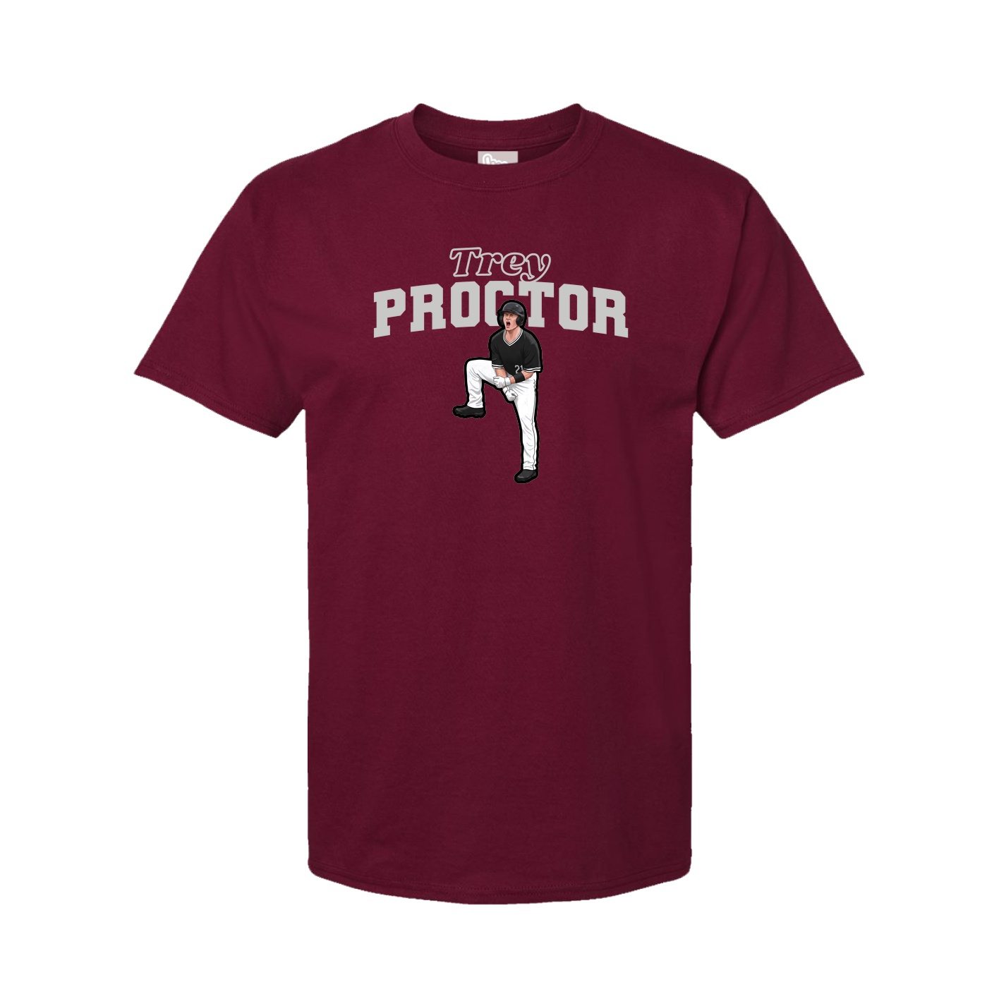 Youth Tee — Name Arch in Cardinal
