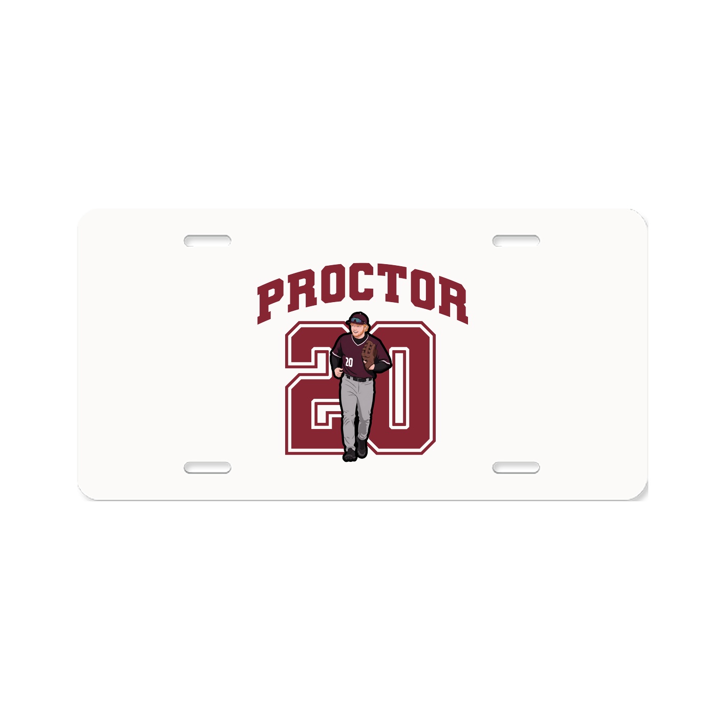 License Plate — Number in Classic