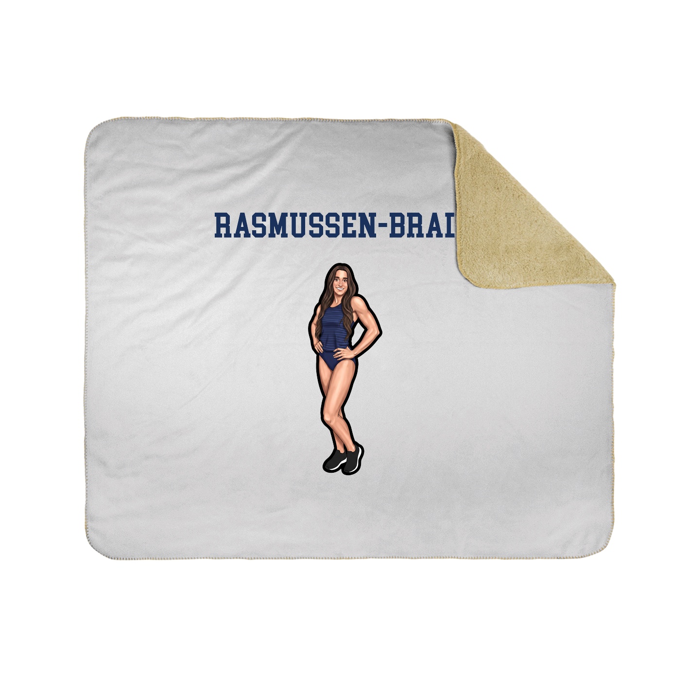 Throw Blanket — Shirsey in White