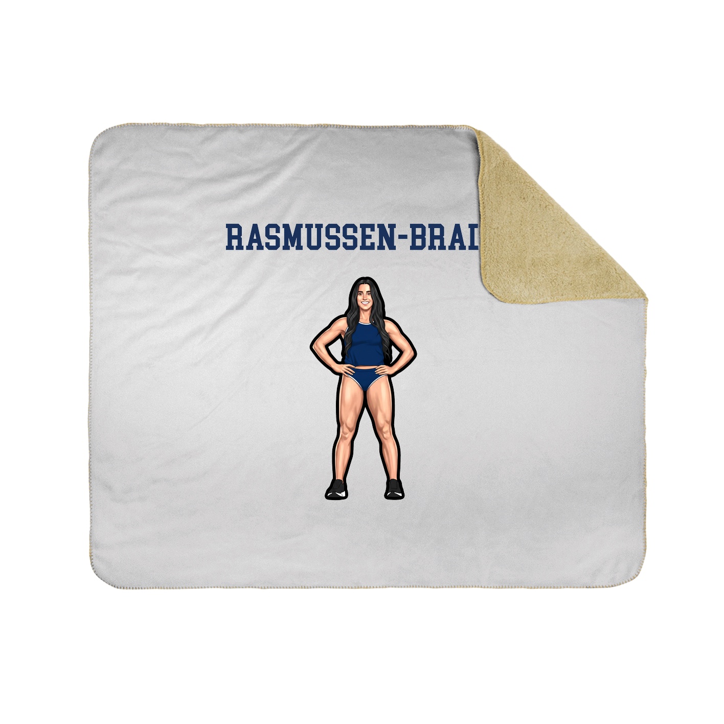 Throw Blanket — Shirsey in White