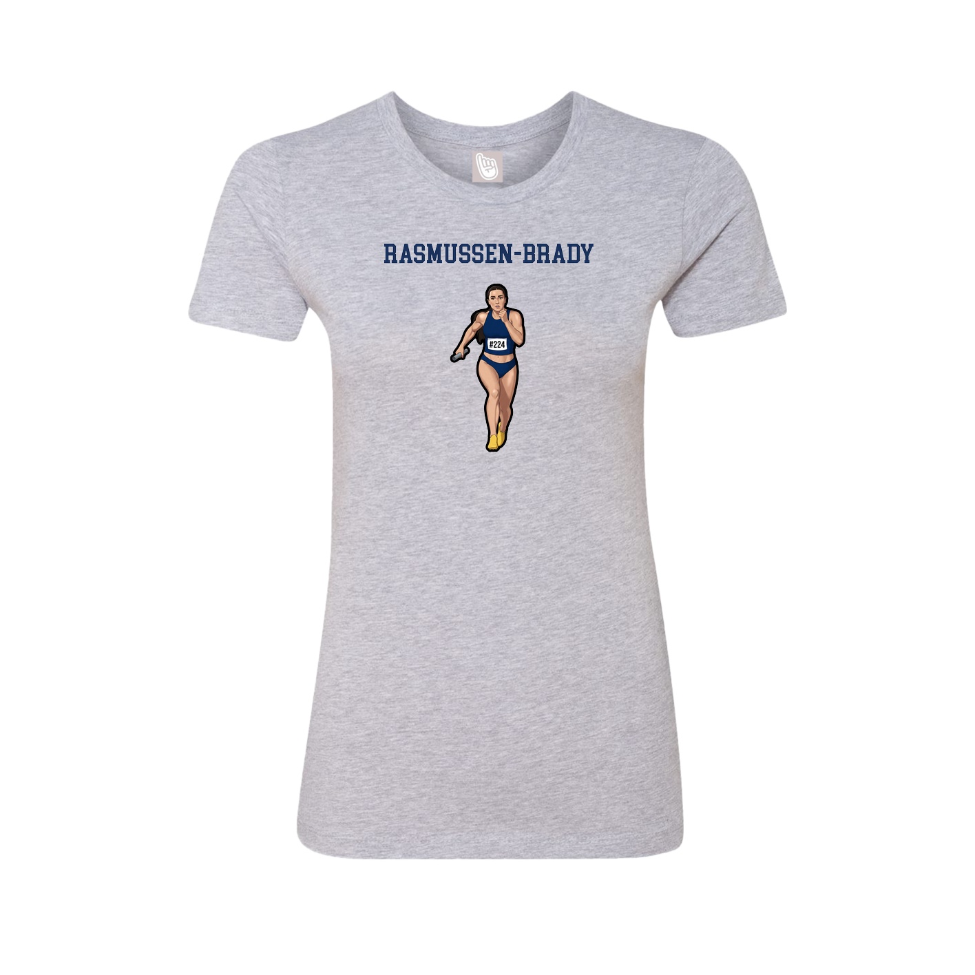 Fitted Women's Tee — Shirsey in Grey