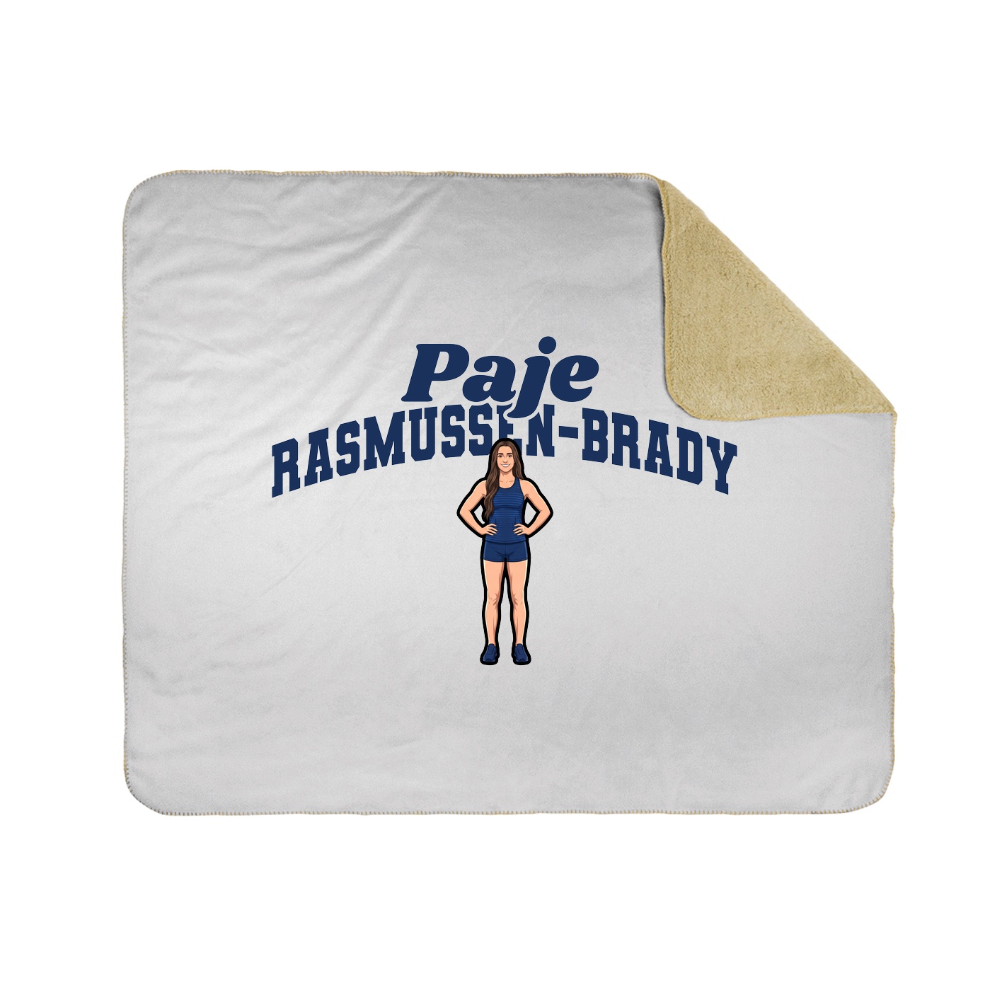 Throw Blanket — Signature Arch in White