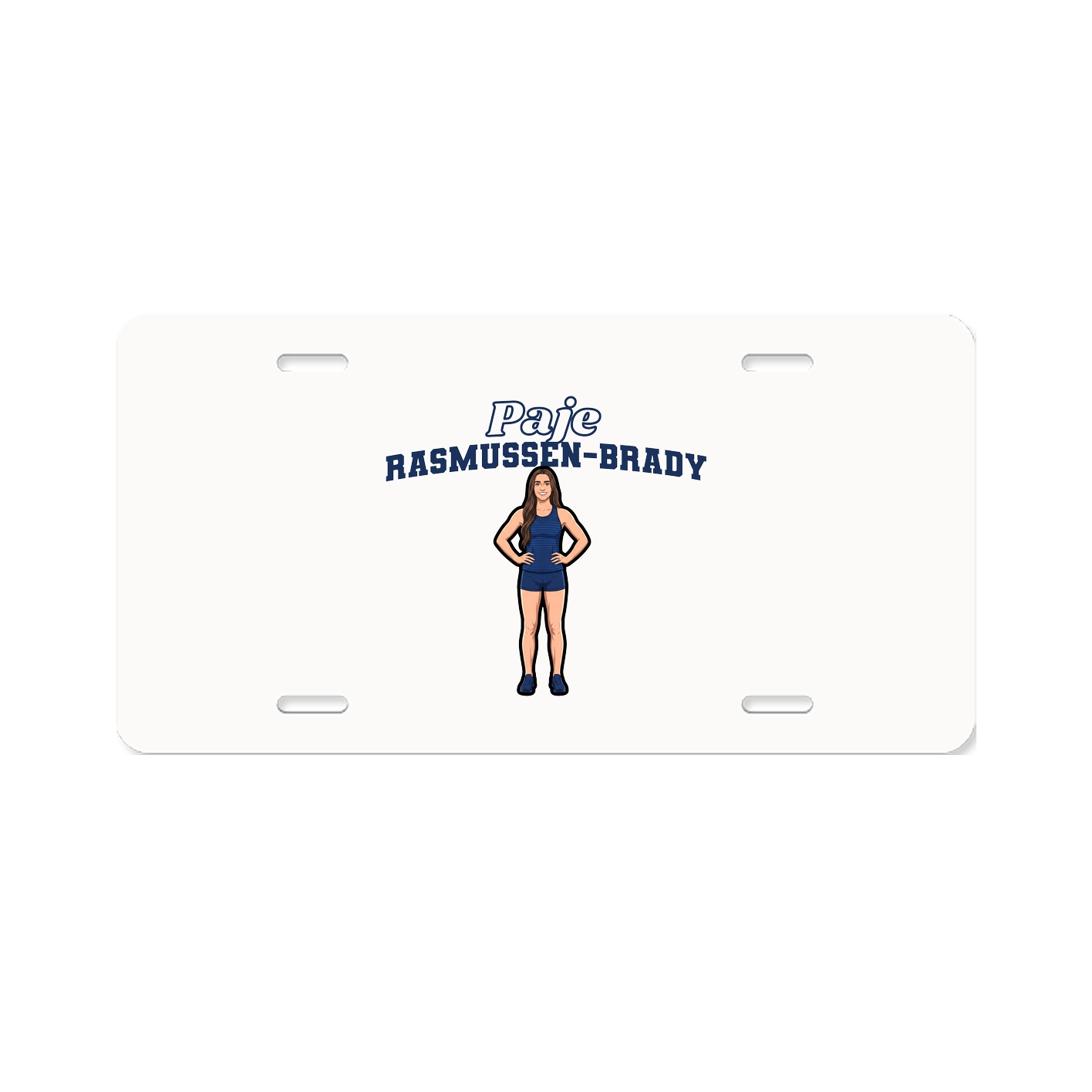 License Plate — Name Arch in Classic