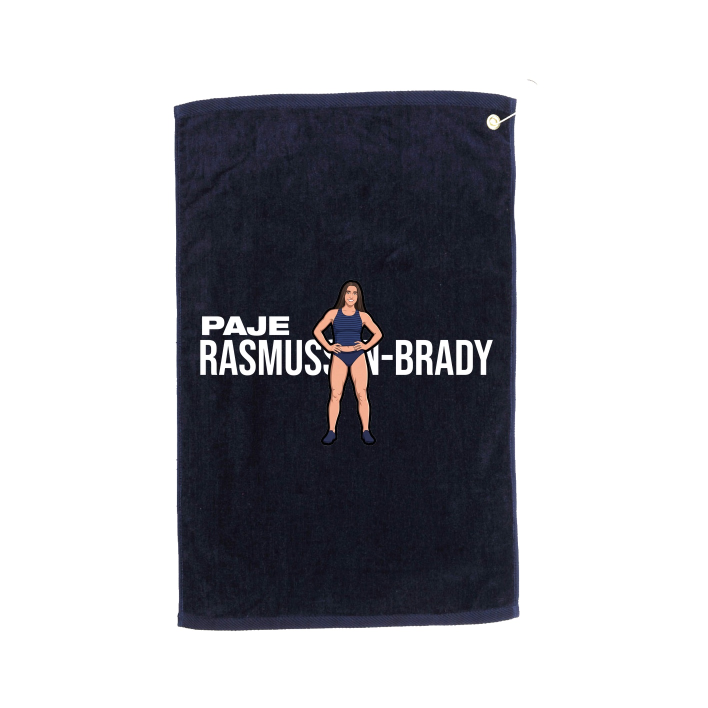 Golf Towel — Player Name in Navy