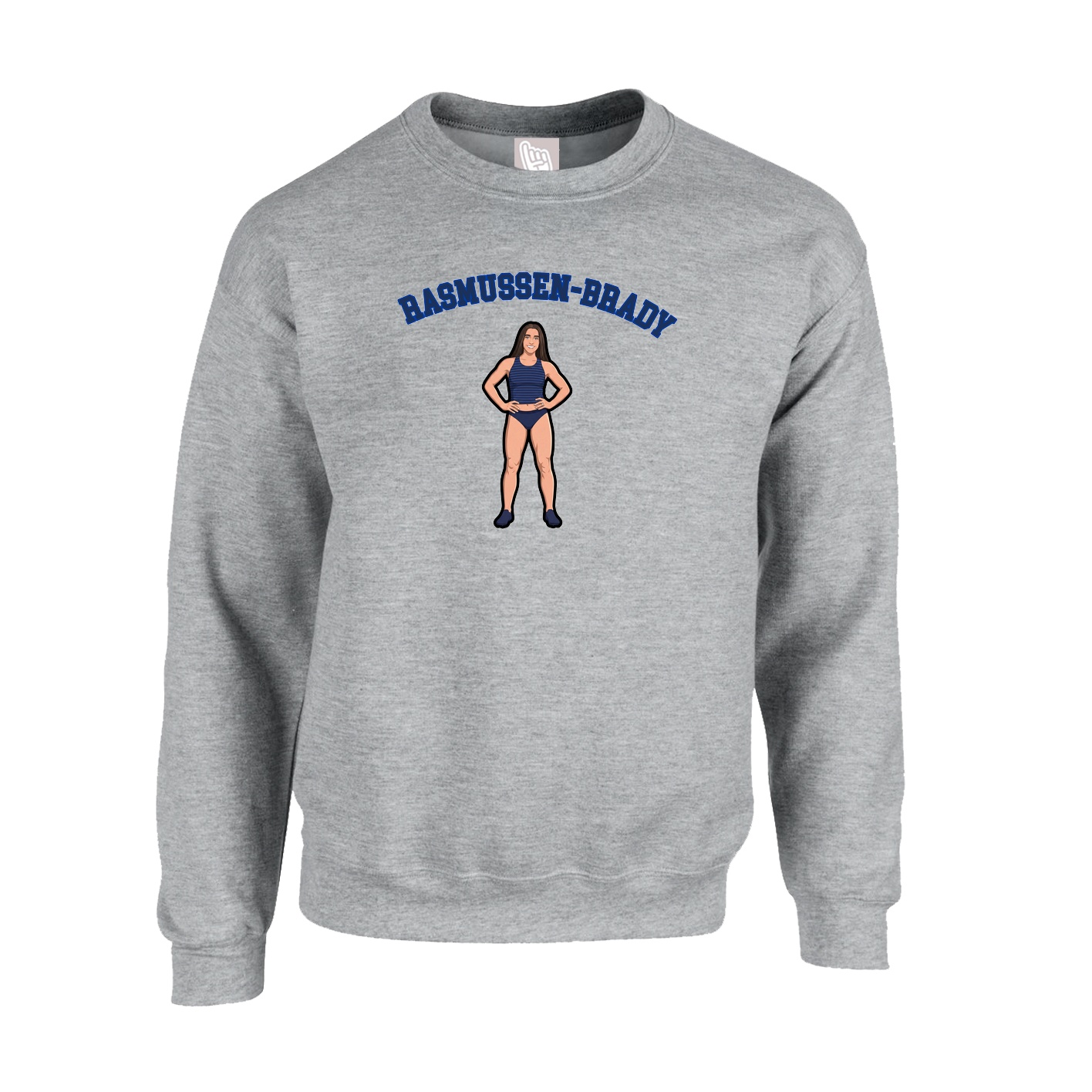 Fleece Crew — Shirsey Arch in Grey