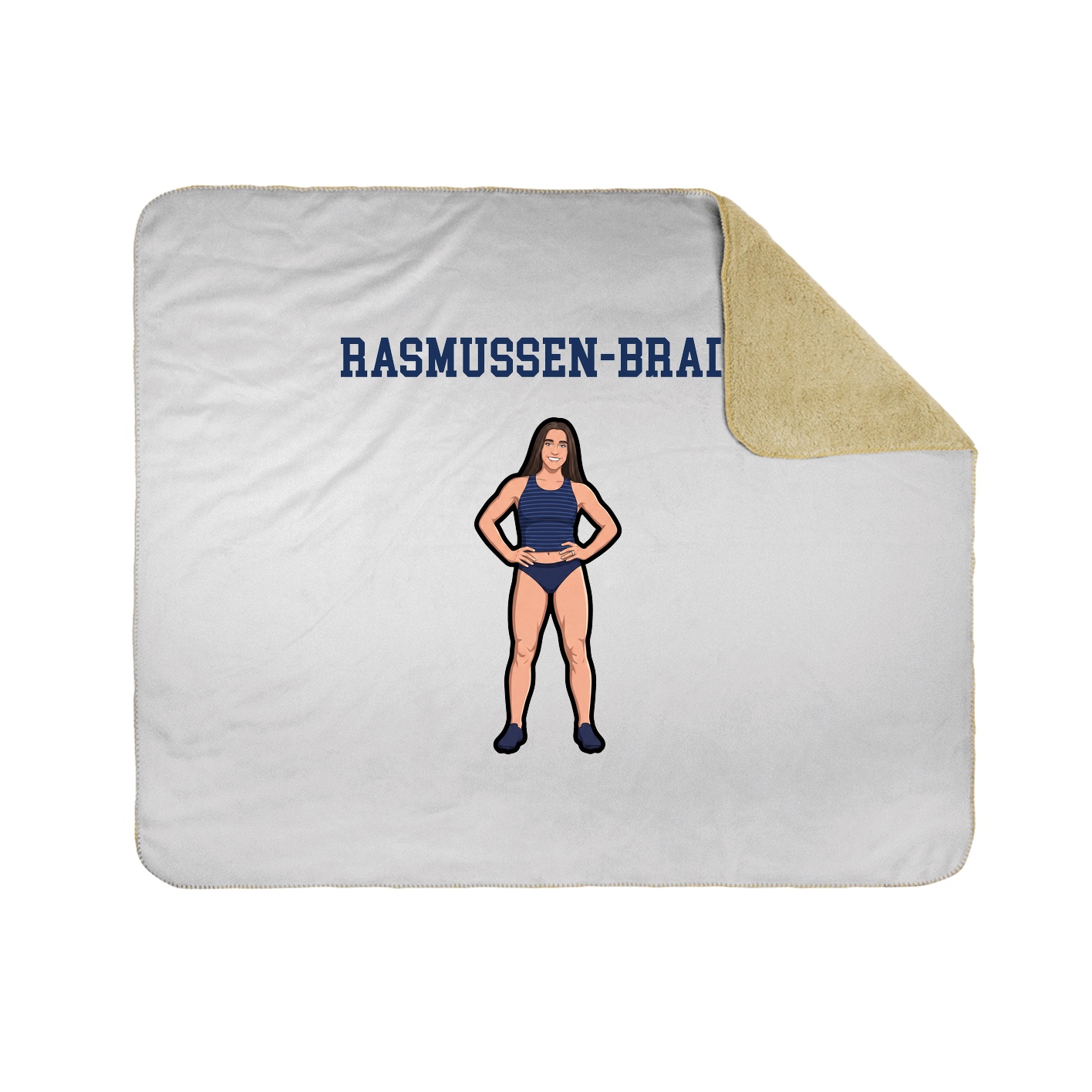 Throw Blanket — Shirsey in White
