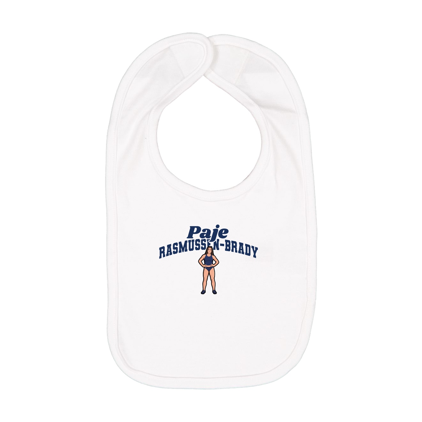 Infant Bib — Signature Arch in White
