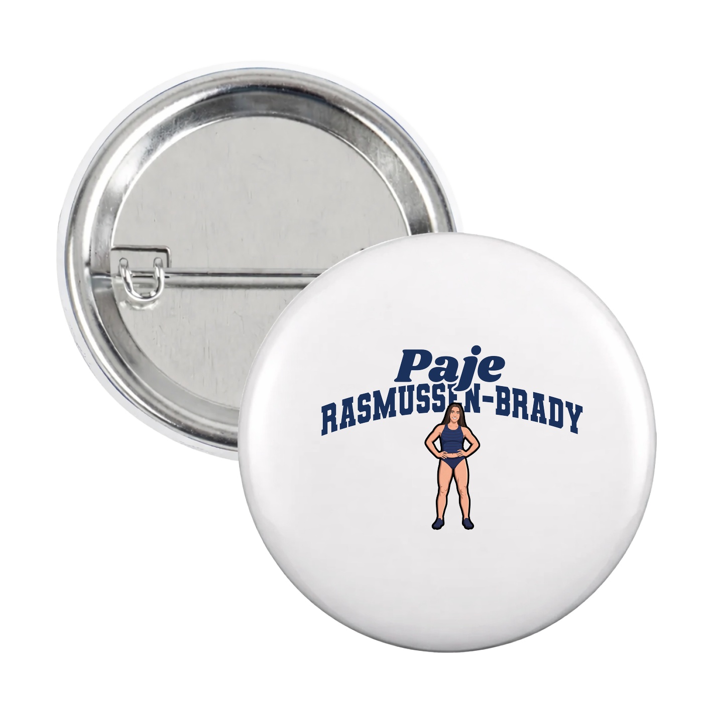 Game Day Button — Signature Arch in White
