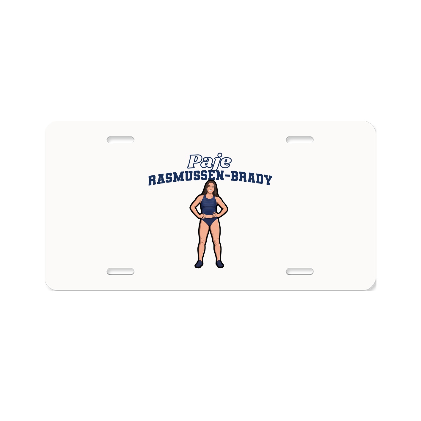 License Plate — Name Arch in Classic