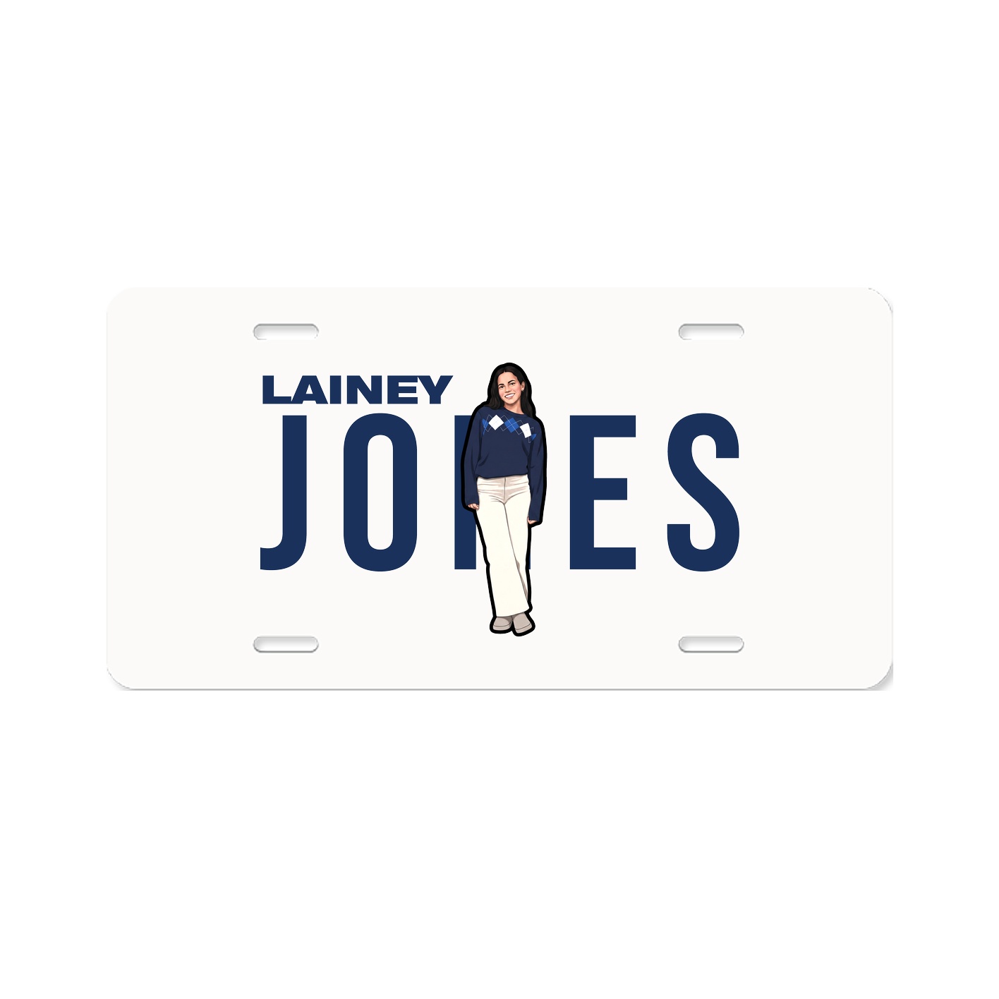 License Plate — Player Name in Classic