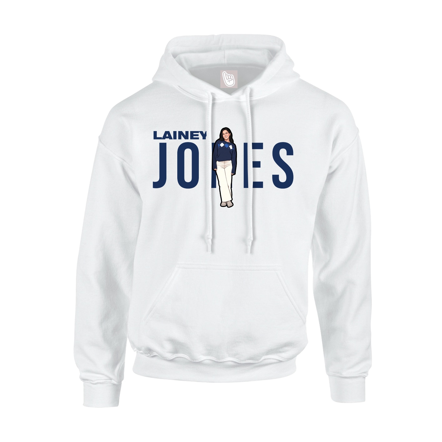 Hoodie — Player Name in White