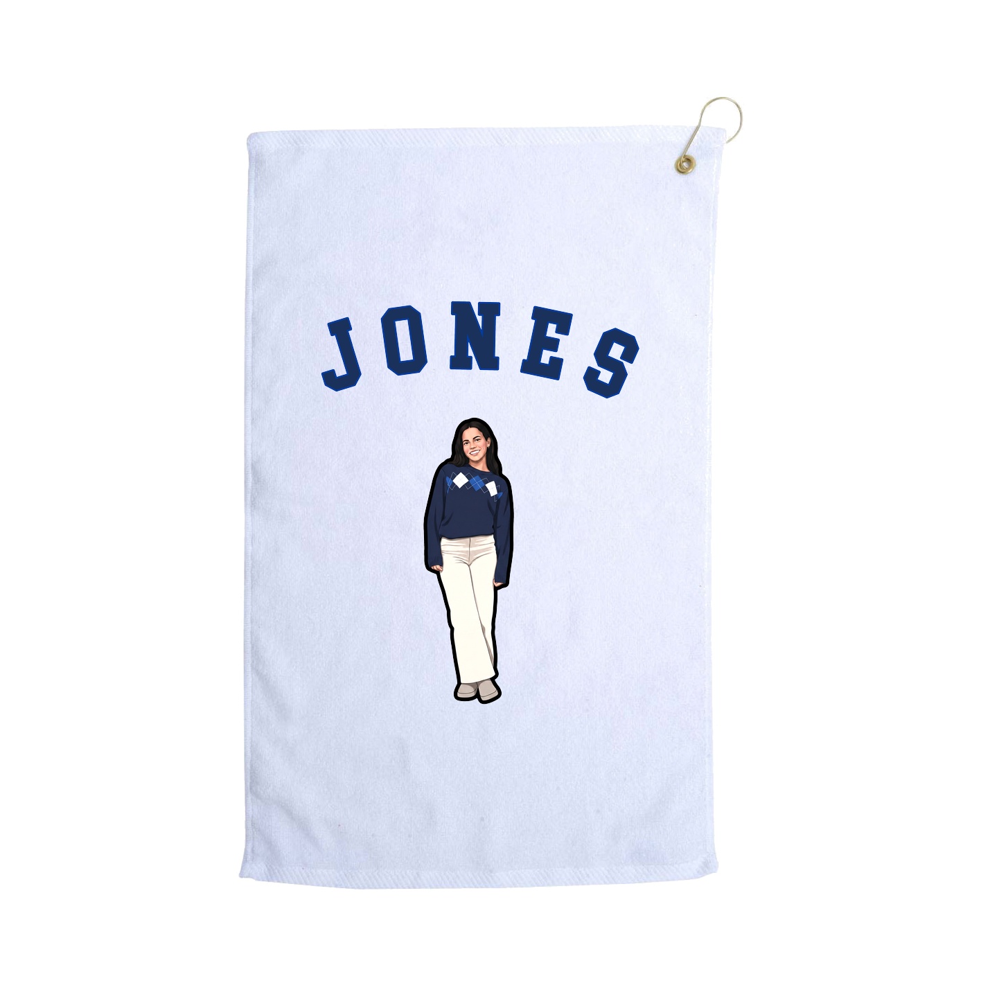 Golf Towel — Shirsey Arch in White