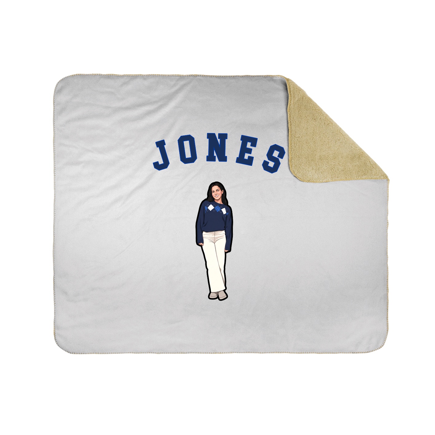Throw Blanket — Shirsey Arch in White