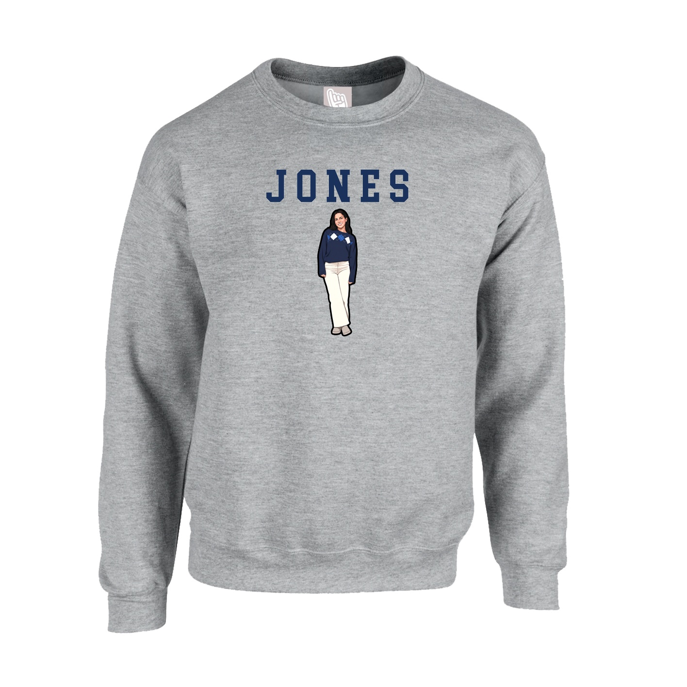 Fleece Crew — Shirsey in Grey