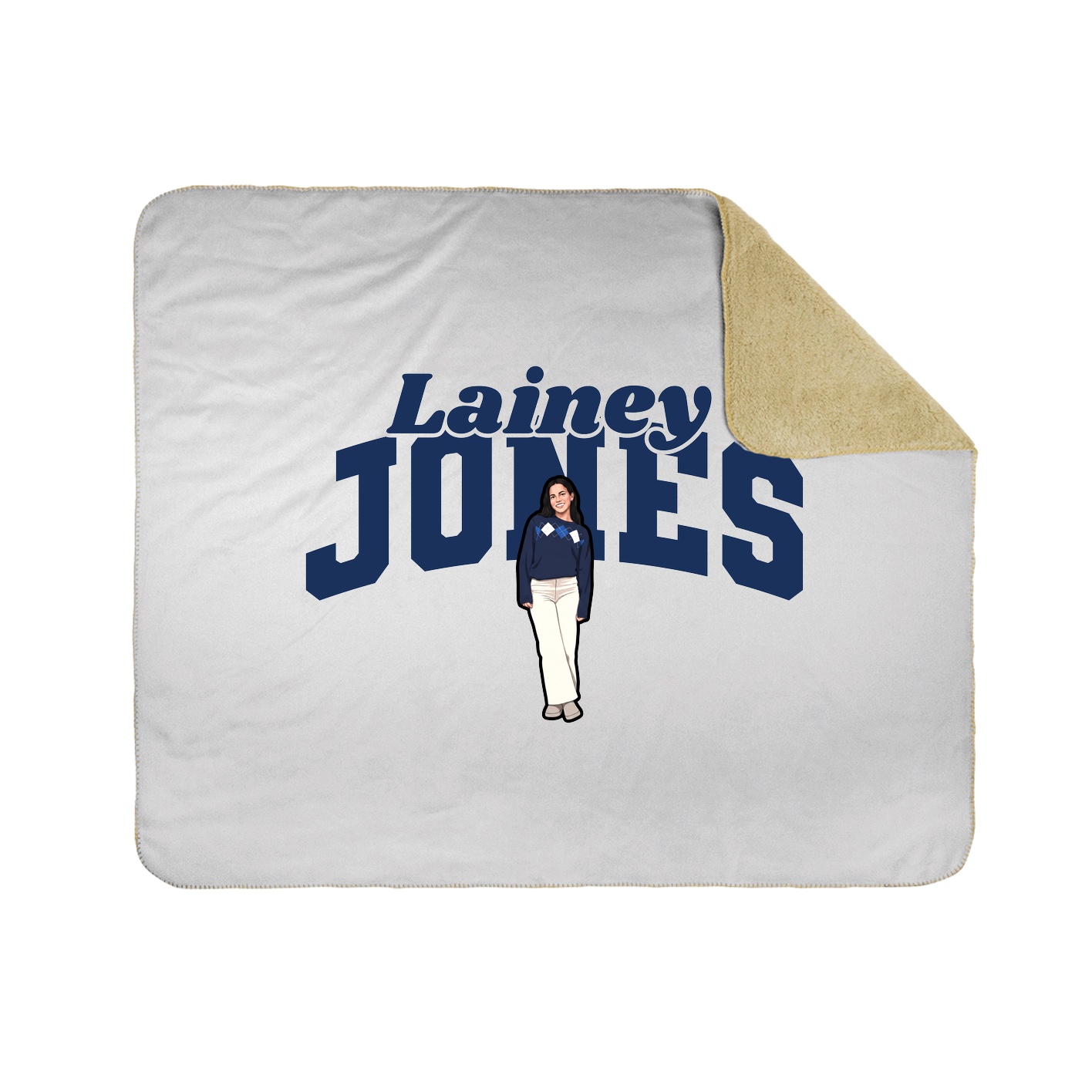 Throw Blanket — Signature Arch in White