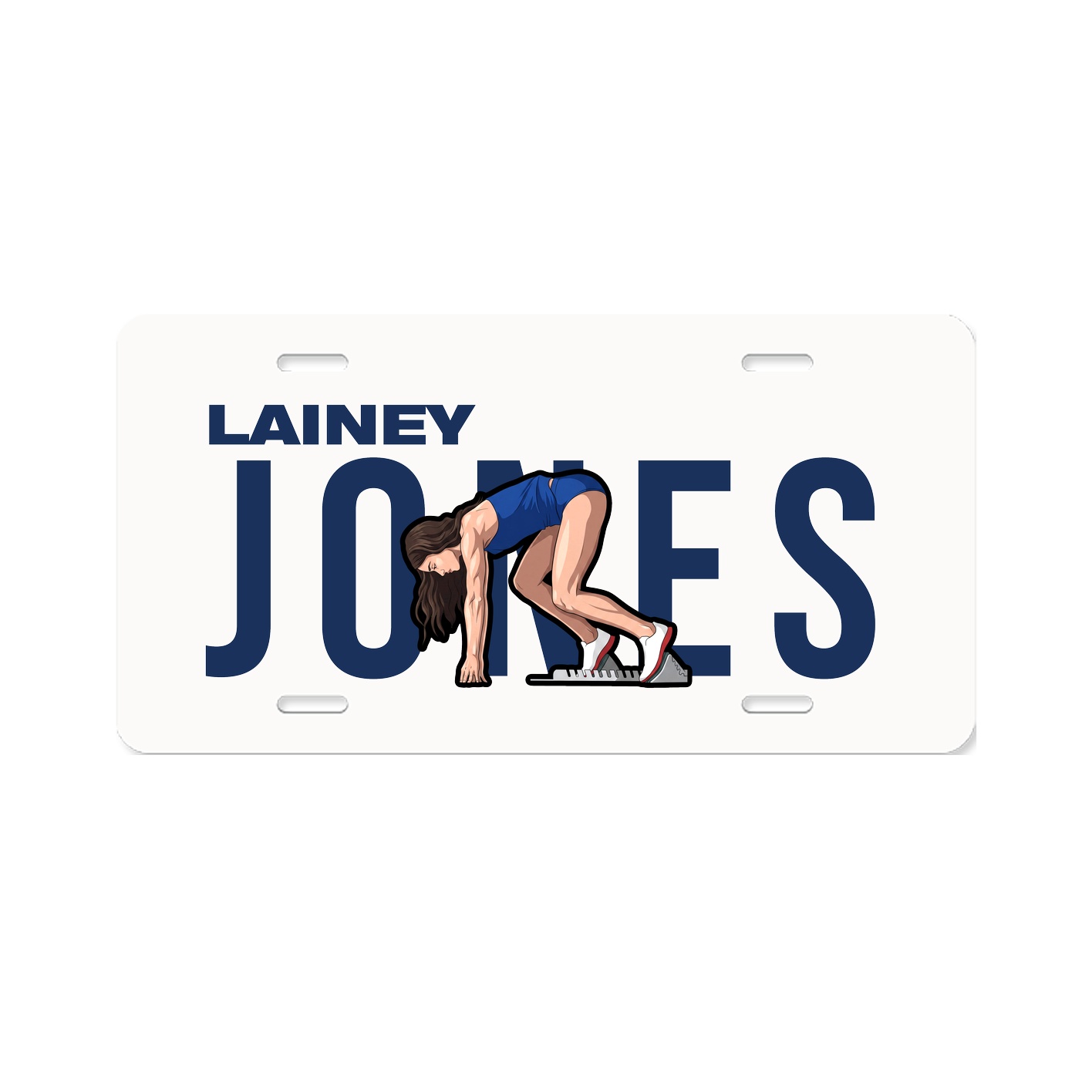 License Plate — Player Name in Classic