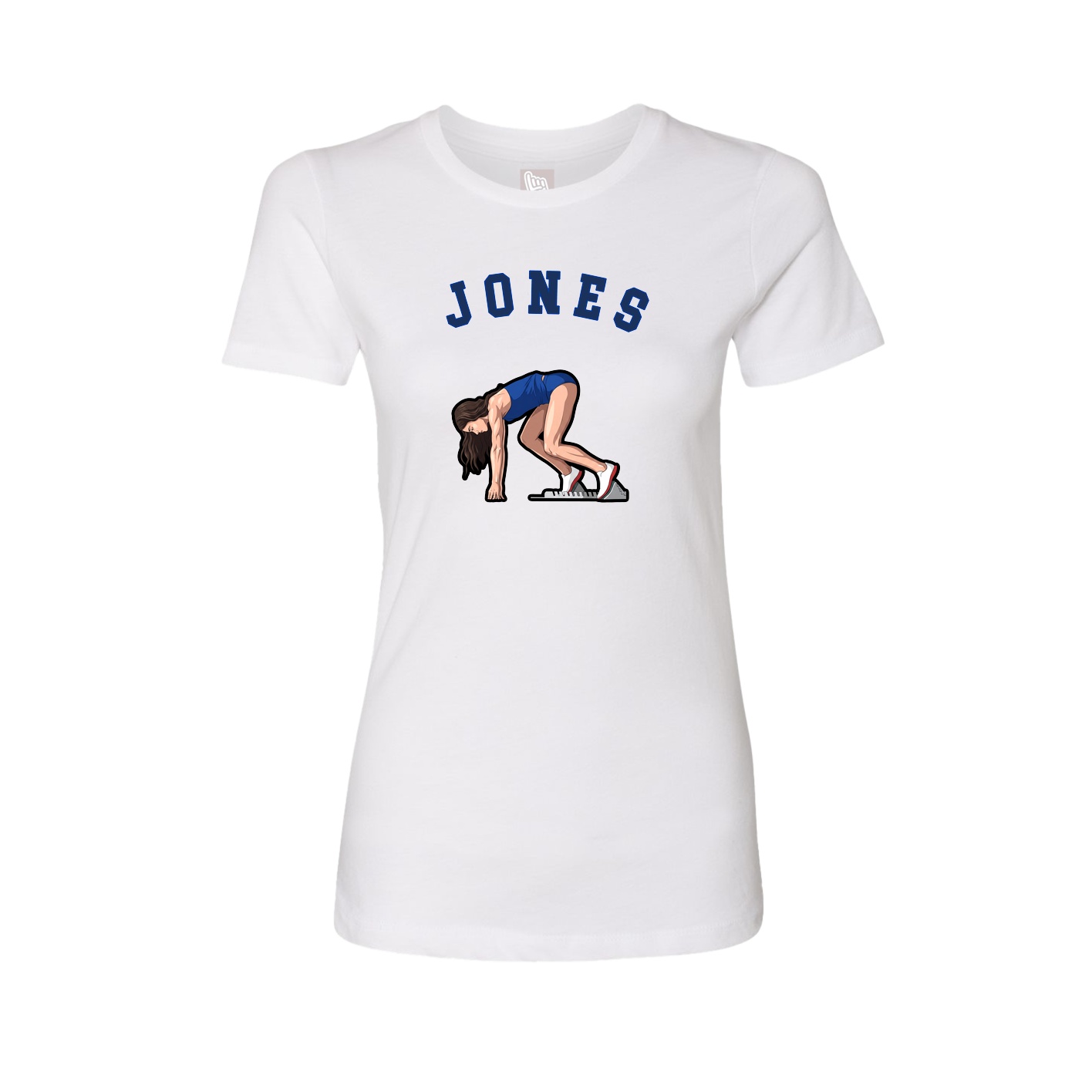 Fitted Women's Tee — Shirsey Arch in White