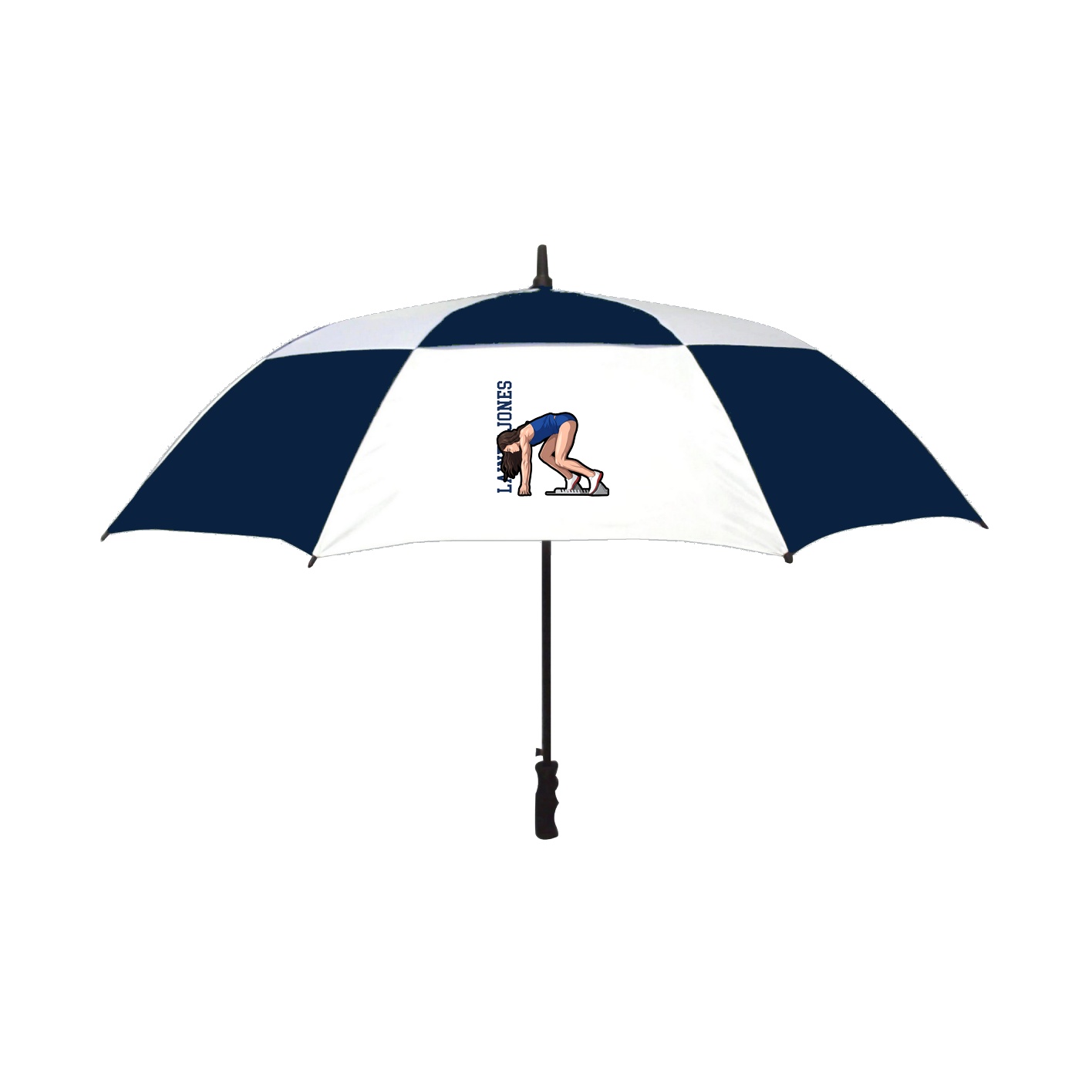 Golf Umbrella — Name Vertical in Navy