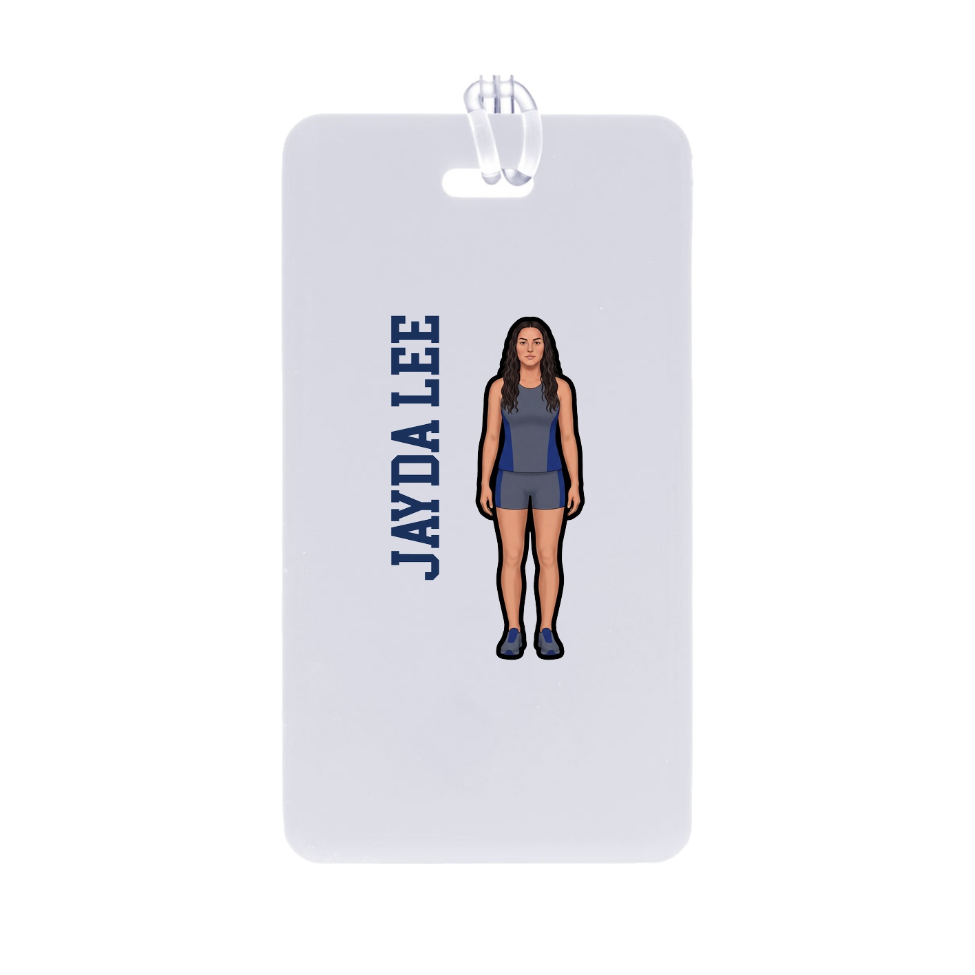 Bag Tag — Name Vertical in Classic