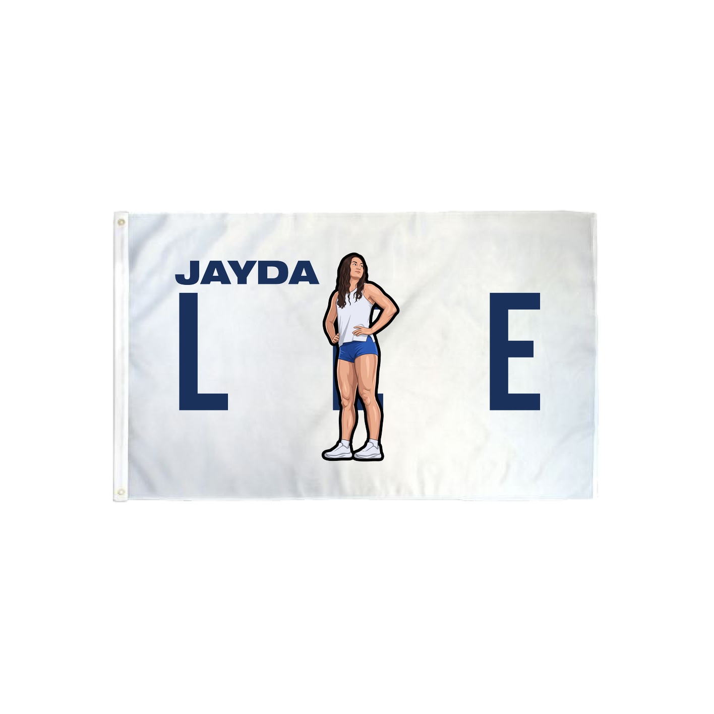 3x5 Flag — Player Name in Classic