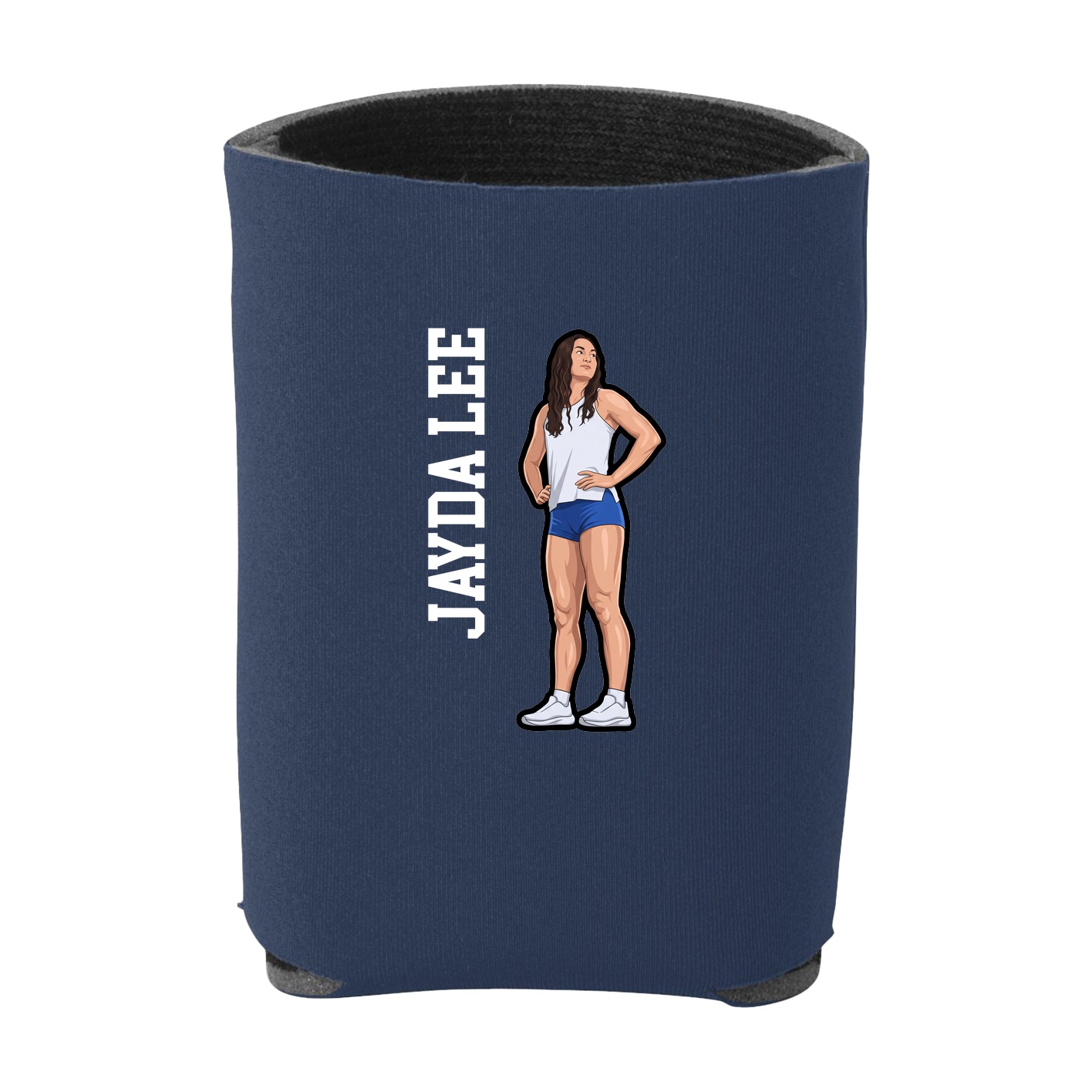 Can Holder — Name Vertical in Navy