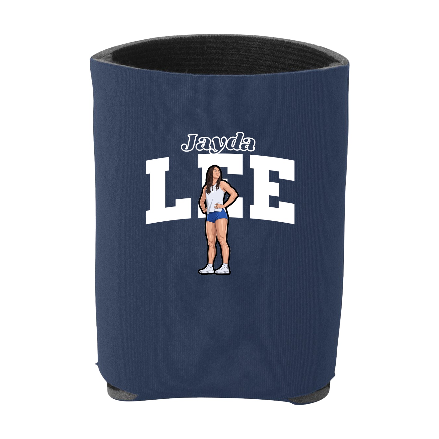 Can Holder — Name Arch in Navy