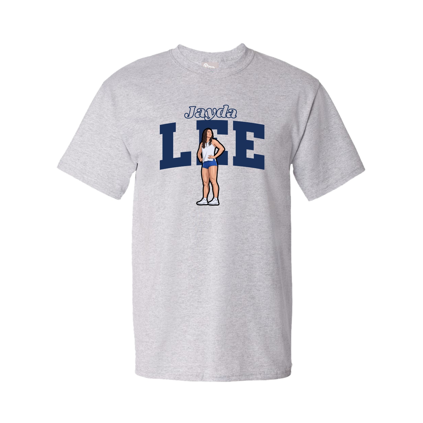 Tee — Name Arch in Grey
