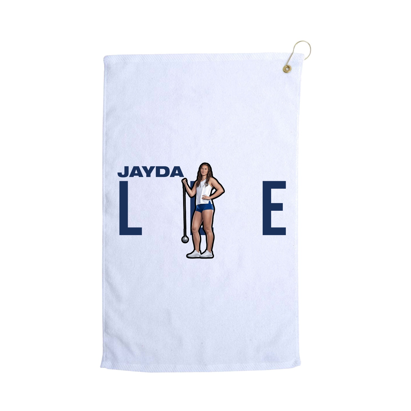 Golf Towel — Player Name in White
