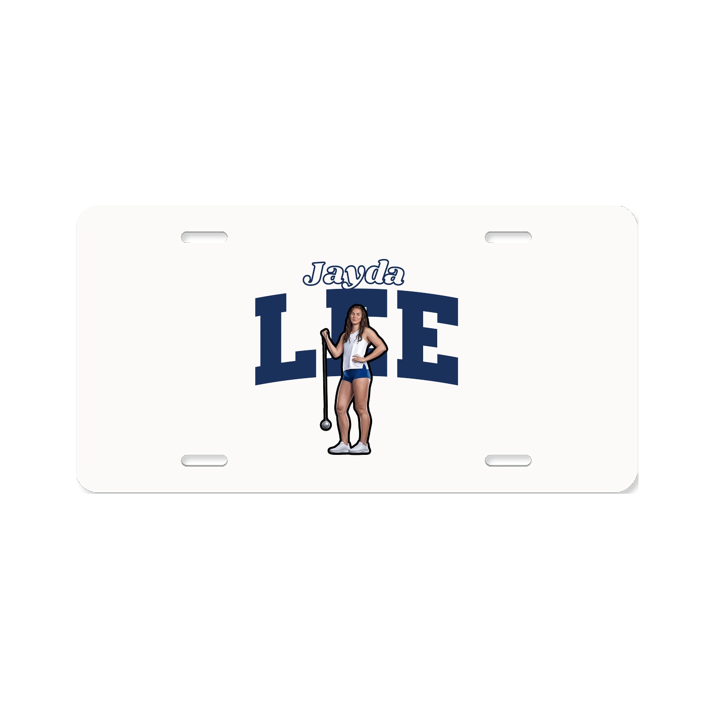 License Plate — Name Arch in Classic