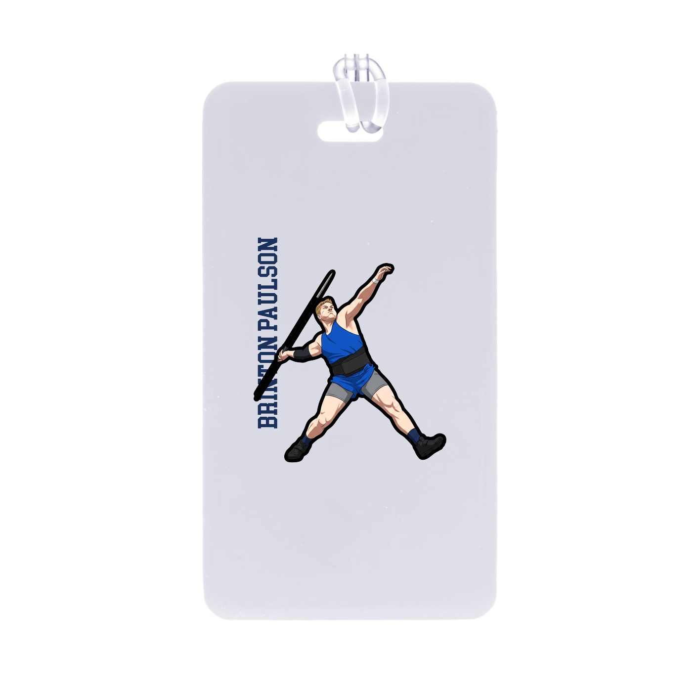 Bag Tag — Name Vertical in Classic