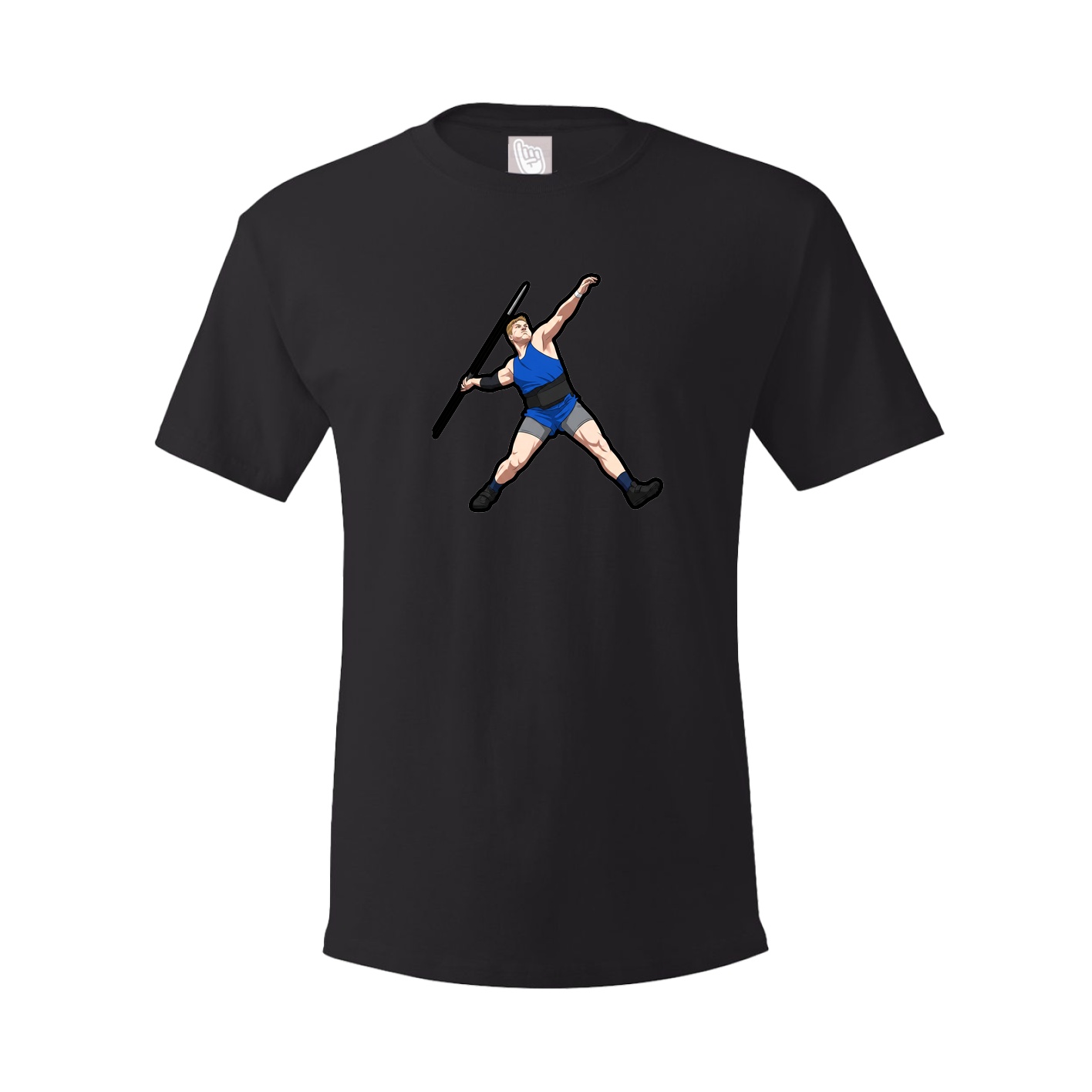Youth Tee — Name Vertical in Black