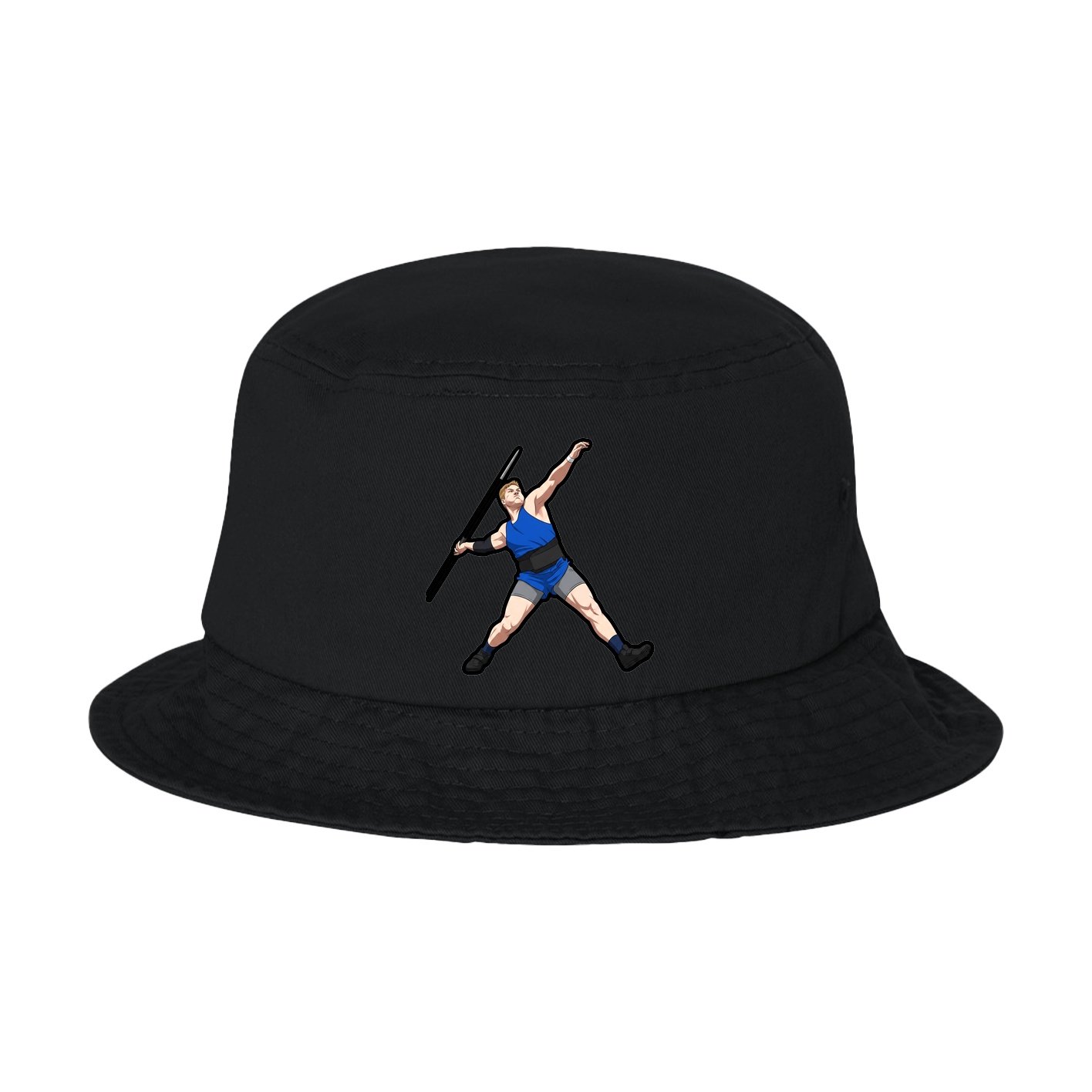 Bucket Cap — Name Vertical in Black