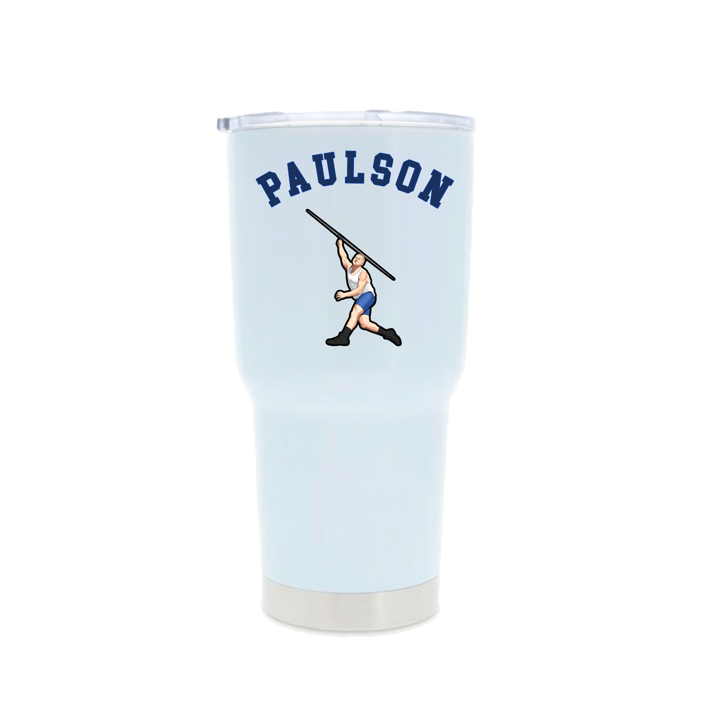 30oz Stainless Steel Tumbler — Shirsey Arch in White