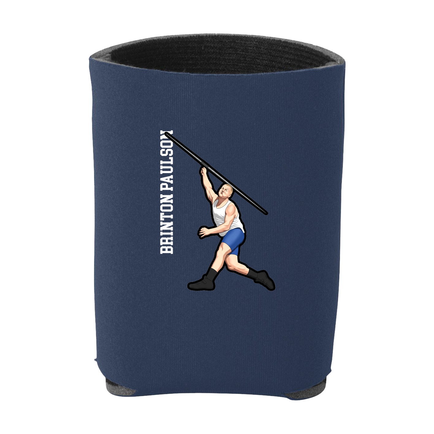 Can Holder — Name Vertical in Navy