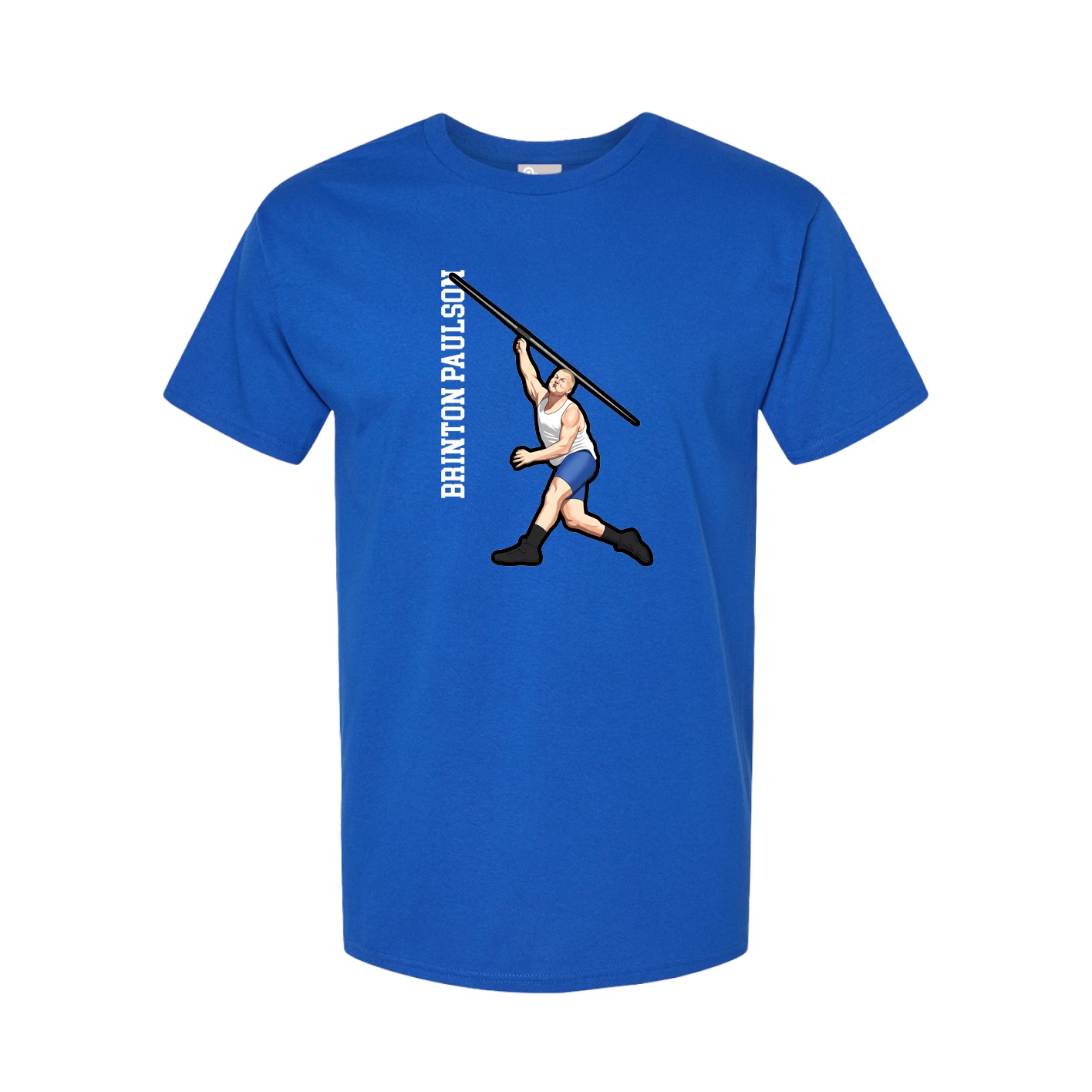 Tee — Name Vertical in Royal