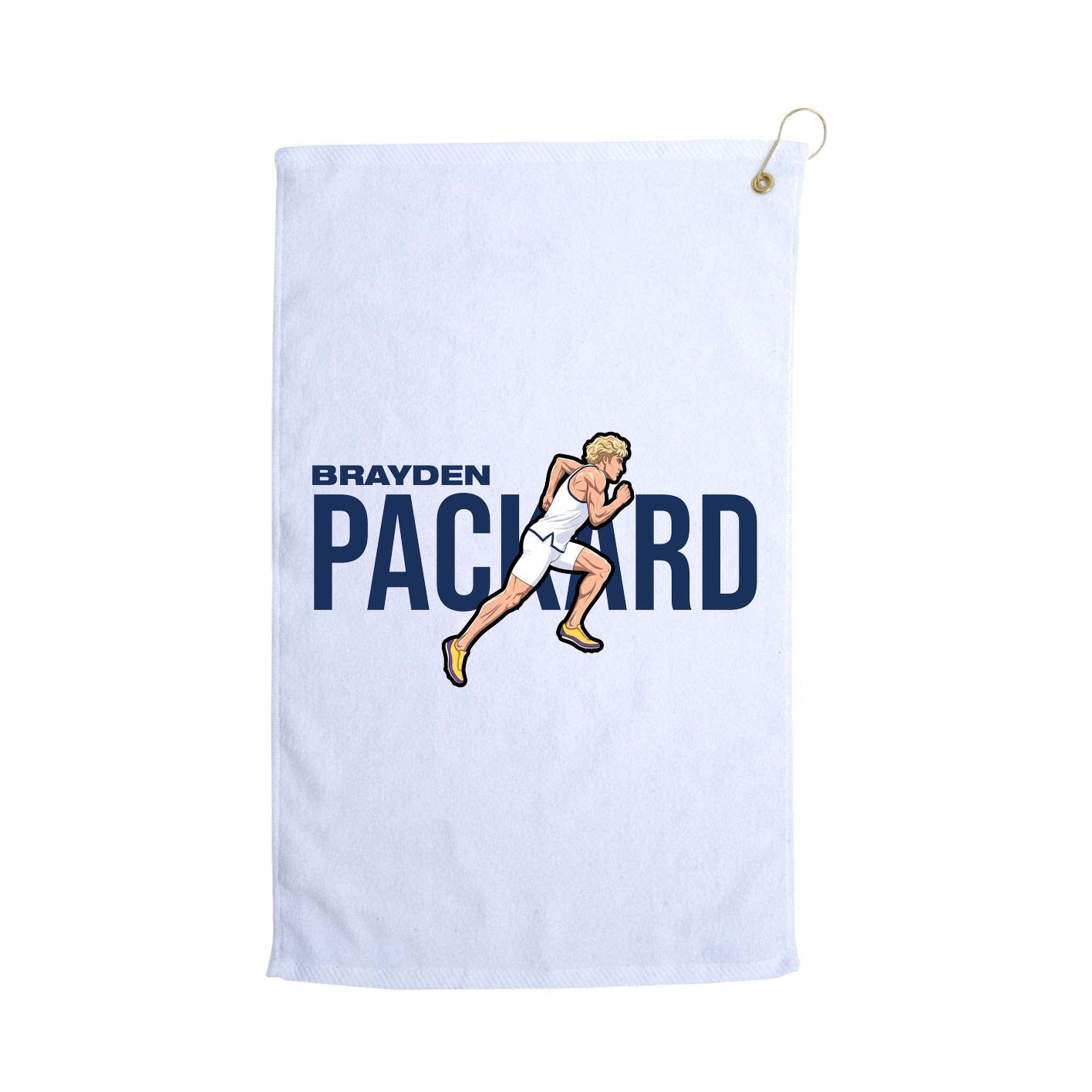 Golf Towel — Player Name in White