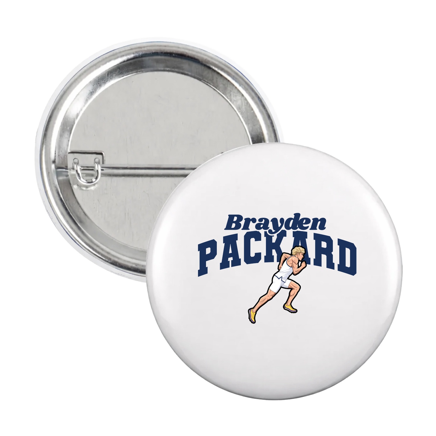 Game Day Button — Signature Arch in White