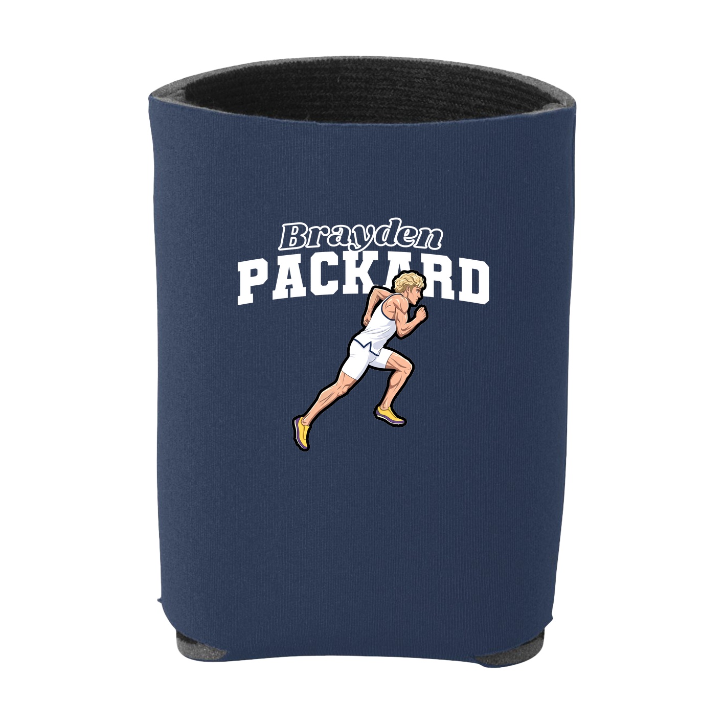 Can Holder — Name Arch in Navy