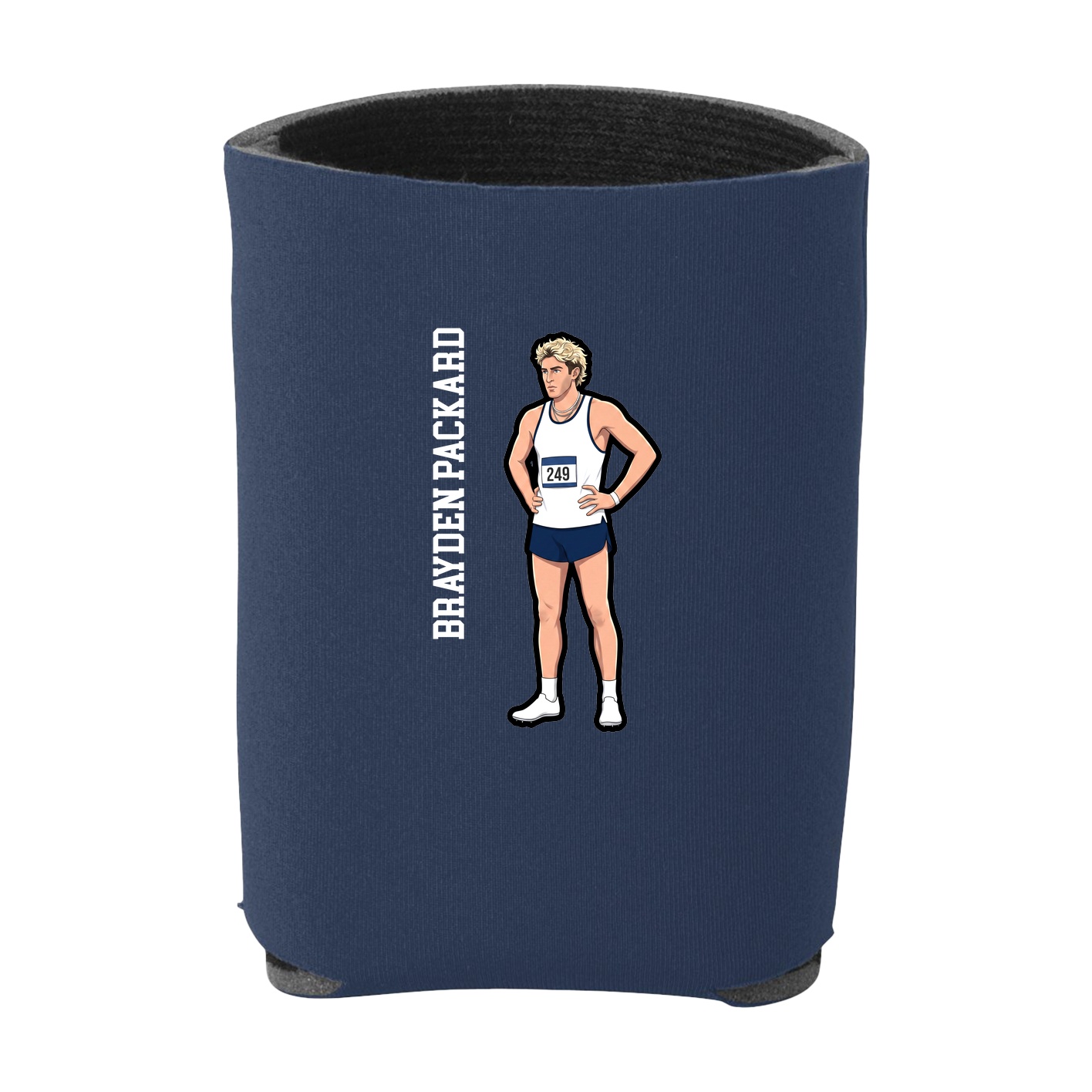 Can Holder — Name Vertical in Navy
