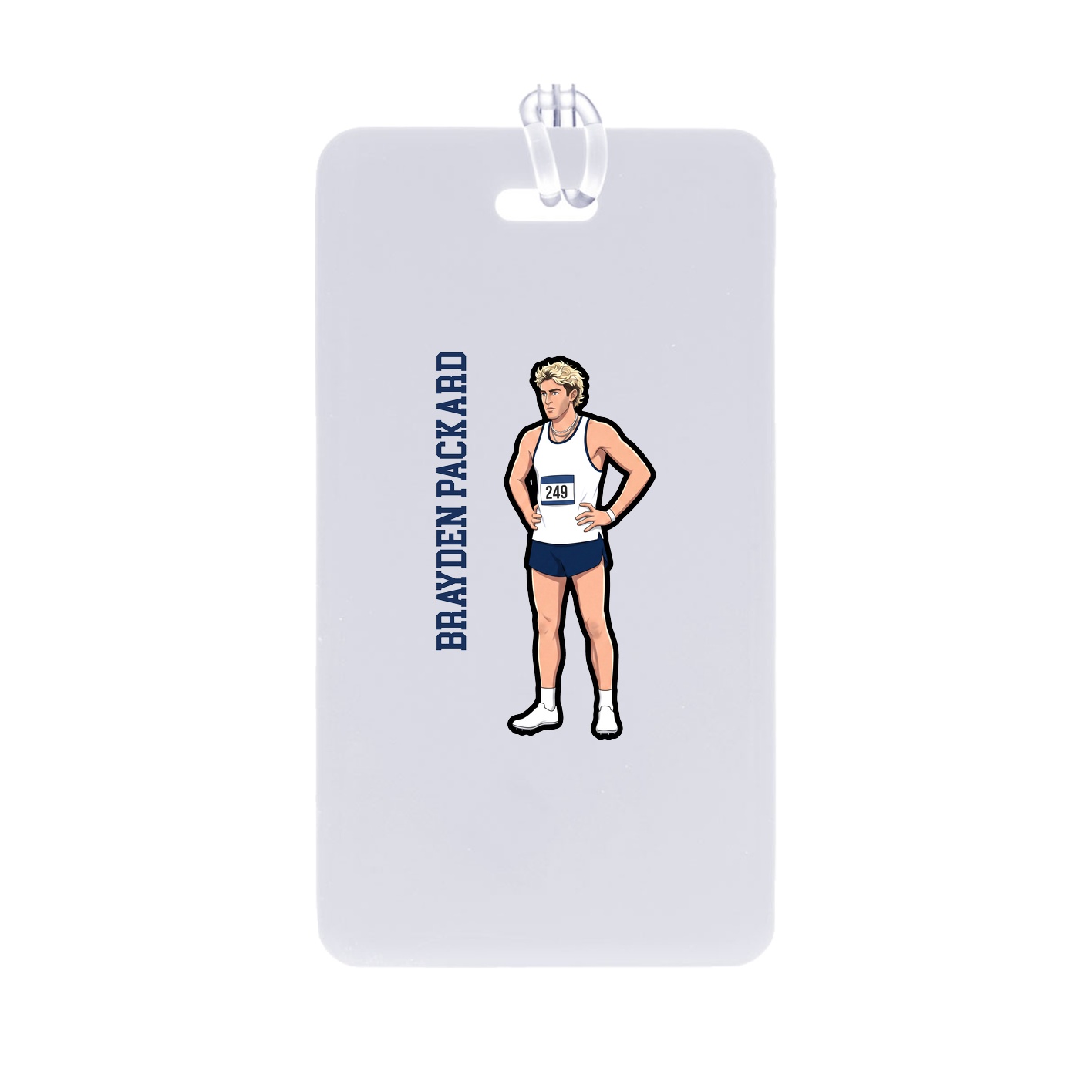 Bag Tag — Name Vertical in Classic